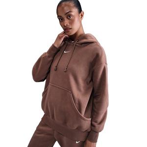 Nike Women's Sportswear Phoenix Fleece Oversized Pullover Hoodie -Brown