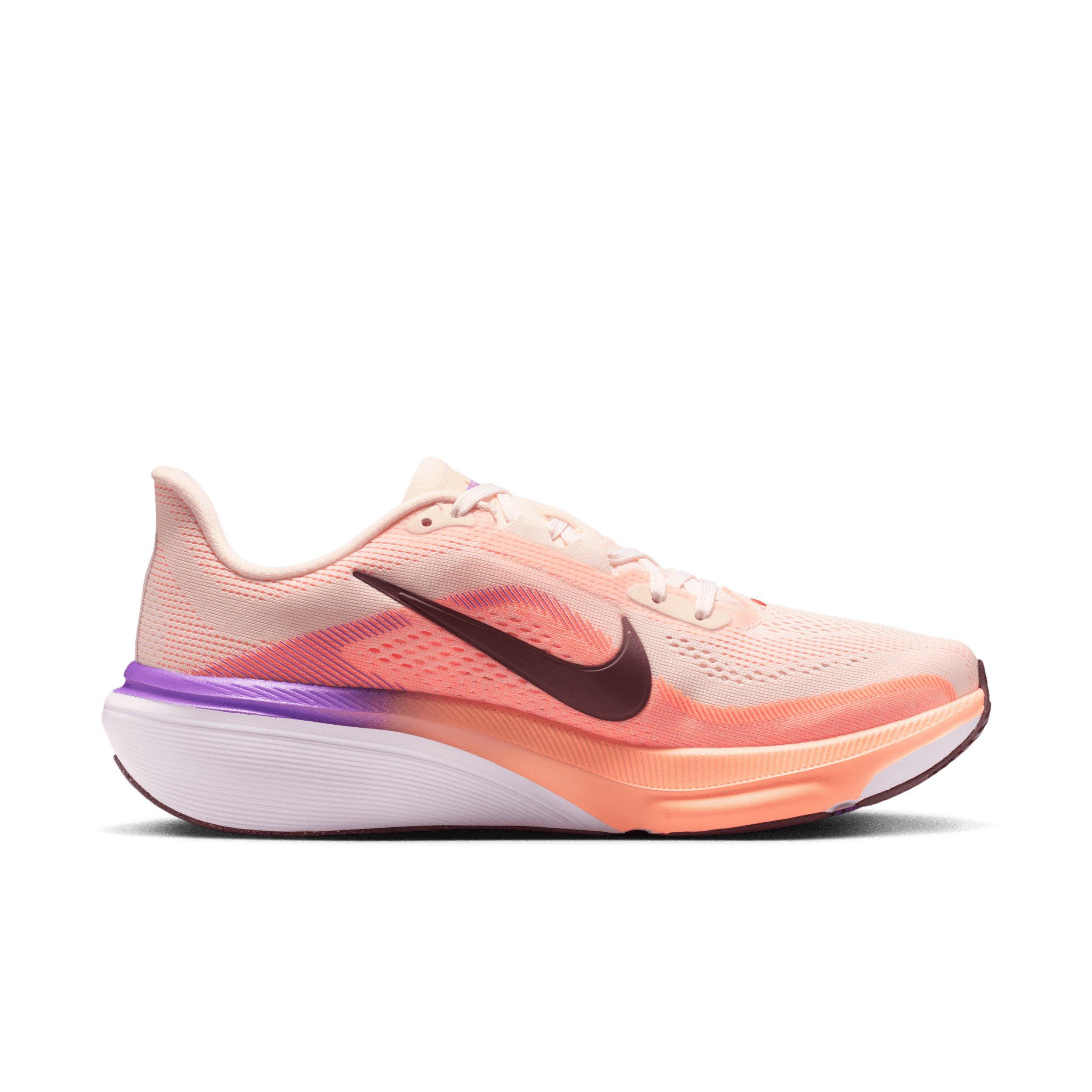 Nike Pegasus 42 "Chalk/Orange Pulse/Bright Violet/Tattoo" Women's Road Running Shoe - WHITE/ORANGE/PURPLE Thumbnail View 1