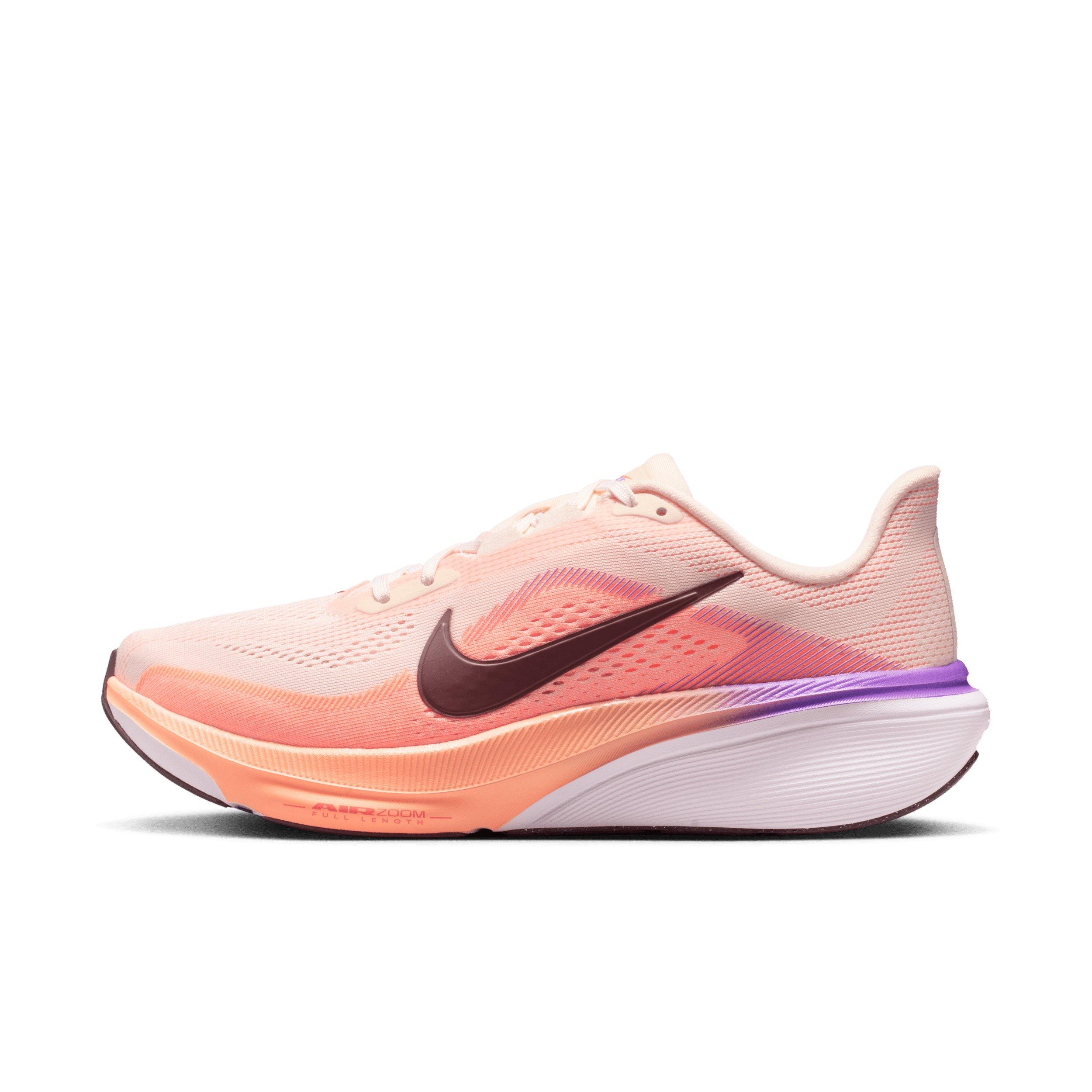 Nike Pegasus 42 "Chalk/Orange Pulse/Bright Violet/Tattoo" Women's Road Running Shoe - WHITE/ORANGE/PURPLE Thumbnail View 2