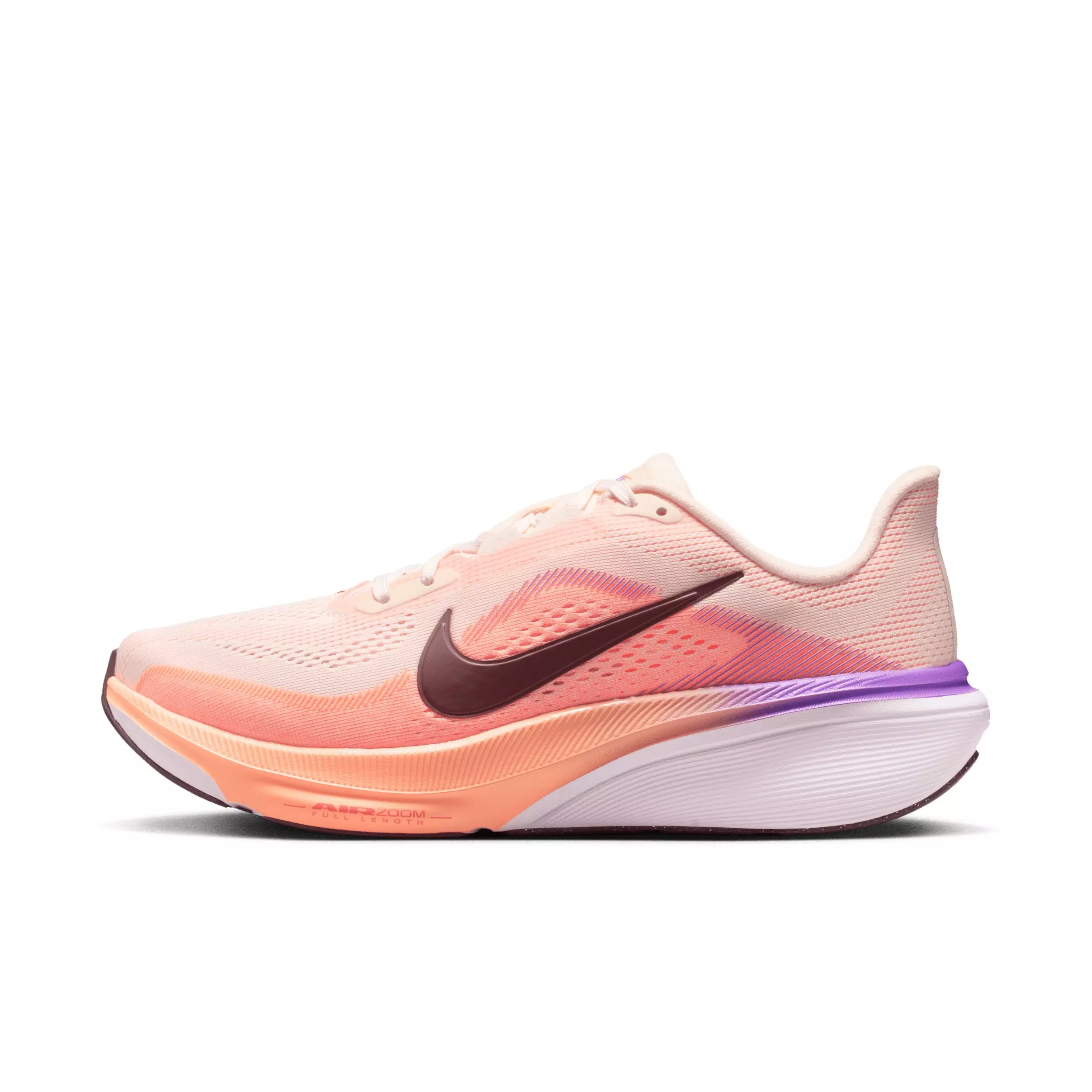 Nike Pegasus 42 "Chalk/Orange Pulse/Bright Violet/Tattoo" Women's Road Running Shoe - WHITE/ORANGE/PURPLE