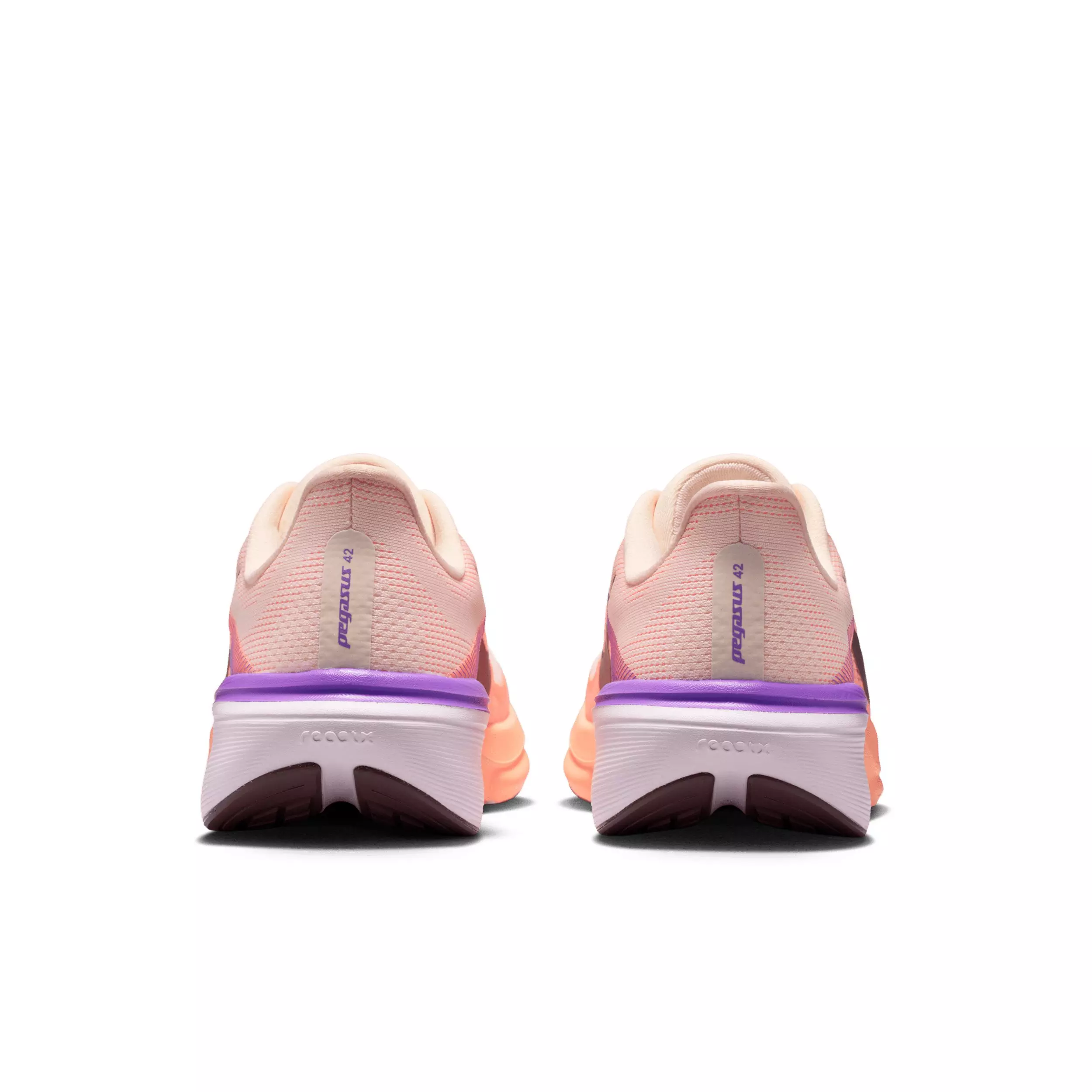 Nike Pegasus 42 "Chalk/Orange Pulse/Bright Violet/Tattoo" Women's Road Running Shoe - WHITE/ORANGE/PURPLE