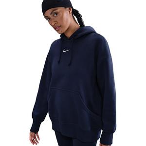 Nike Women's Sportswear Phoenix Fleece Oversized Pullover Hoodie -Navy