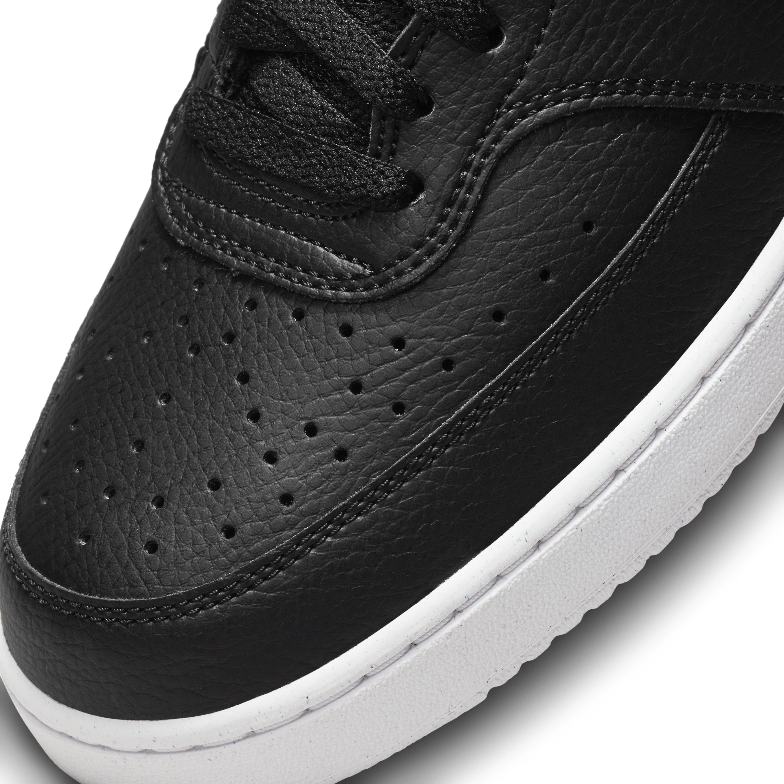 Nike Court Vision Low Next Nature "Black/White/Black" Men's Shoe - BLACK Thumbnail View 7