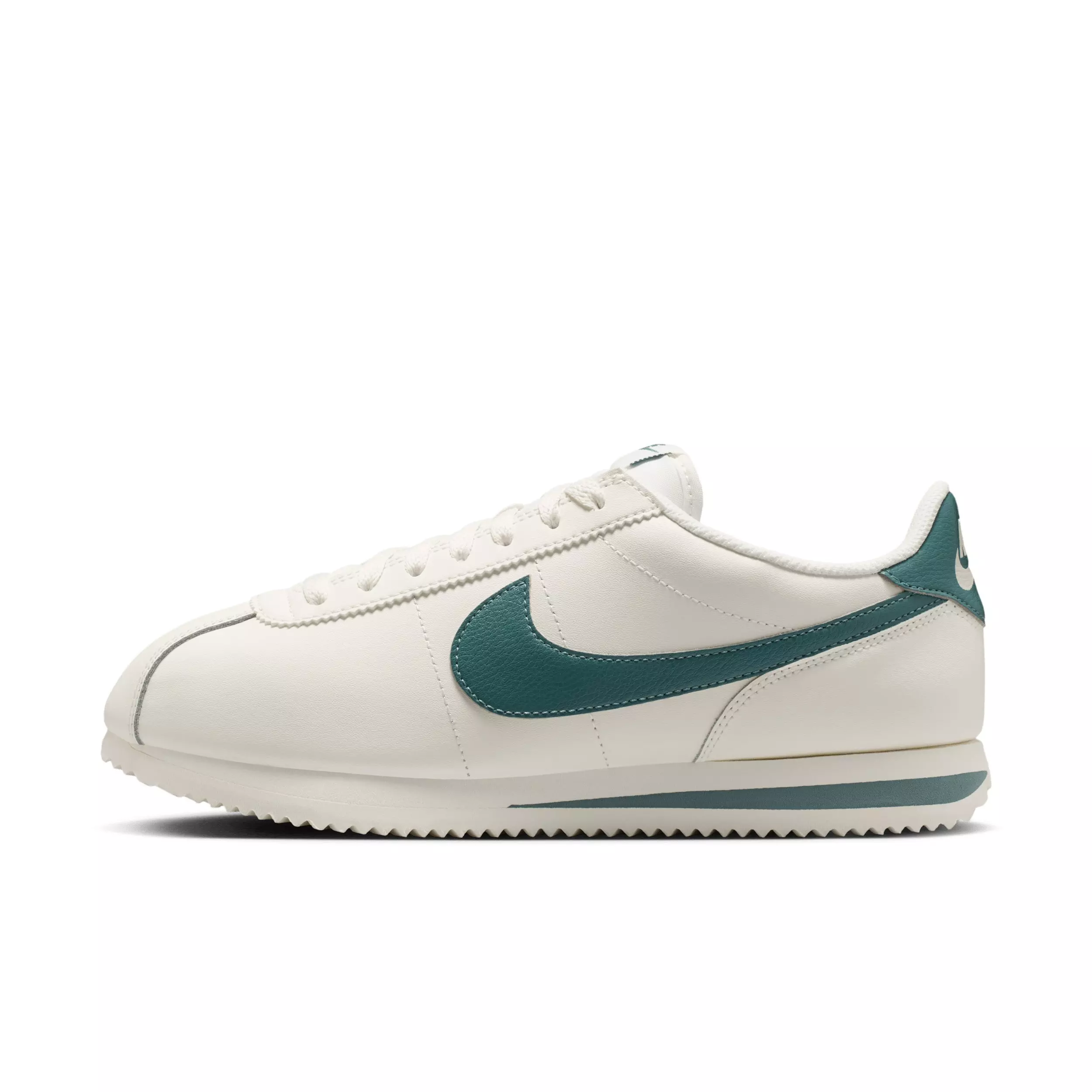 Nike Cortez Leather "Sail/Mineral Slate" Women's Shoe - WHITE/TEAL