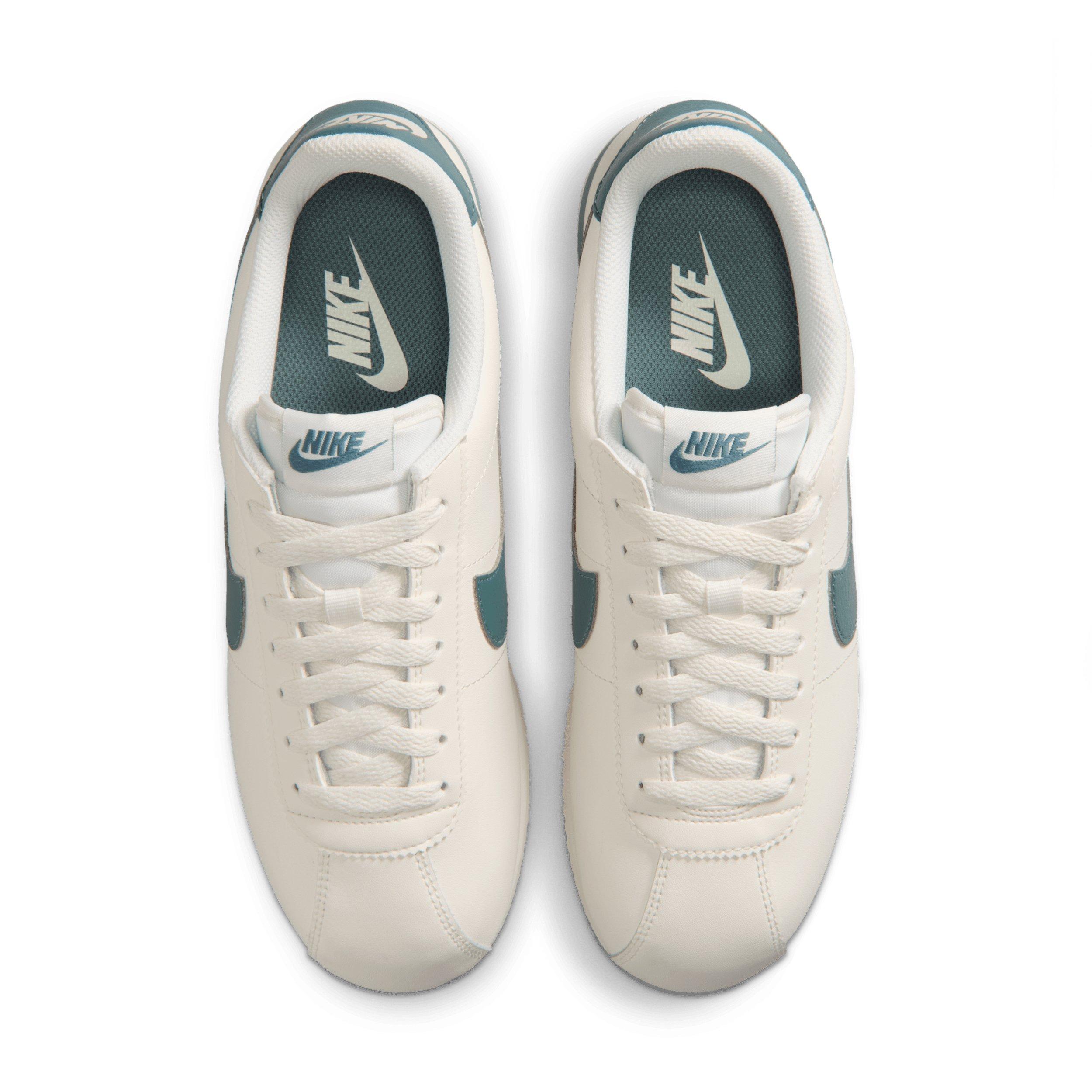Nike Cortez Leather "Sail/Mineral Slate" Women's Shoe - WHITE/TEAL Thumbnail View 4