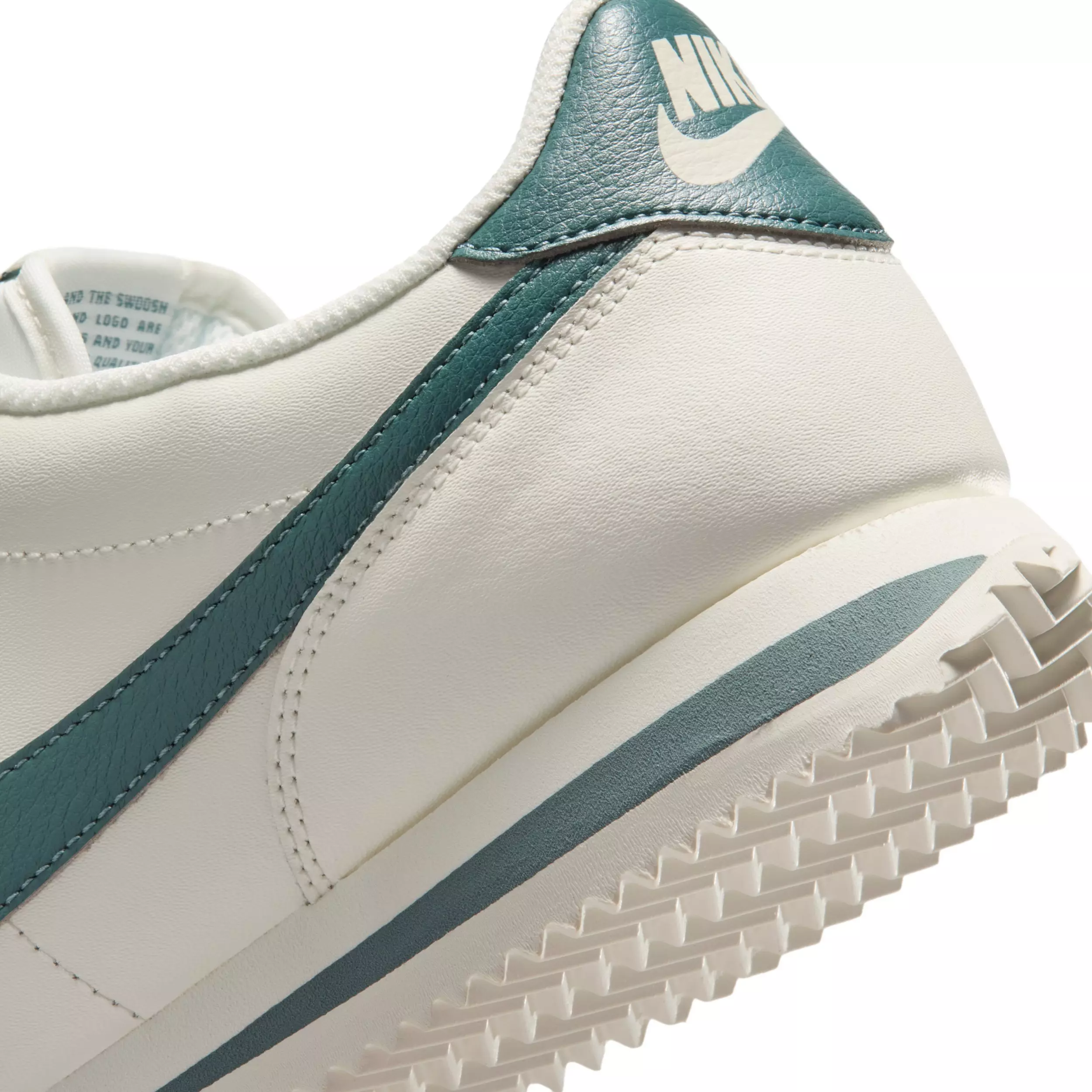 Nike Cortez Leather "Sail/Mineral Slate" Women's Shoe - WHITE/TEAL