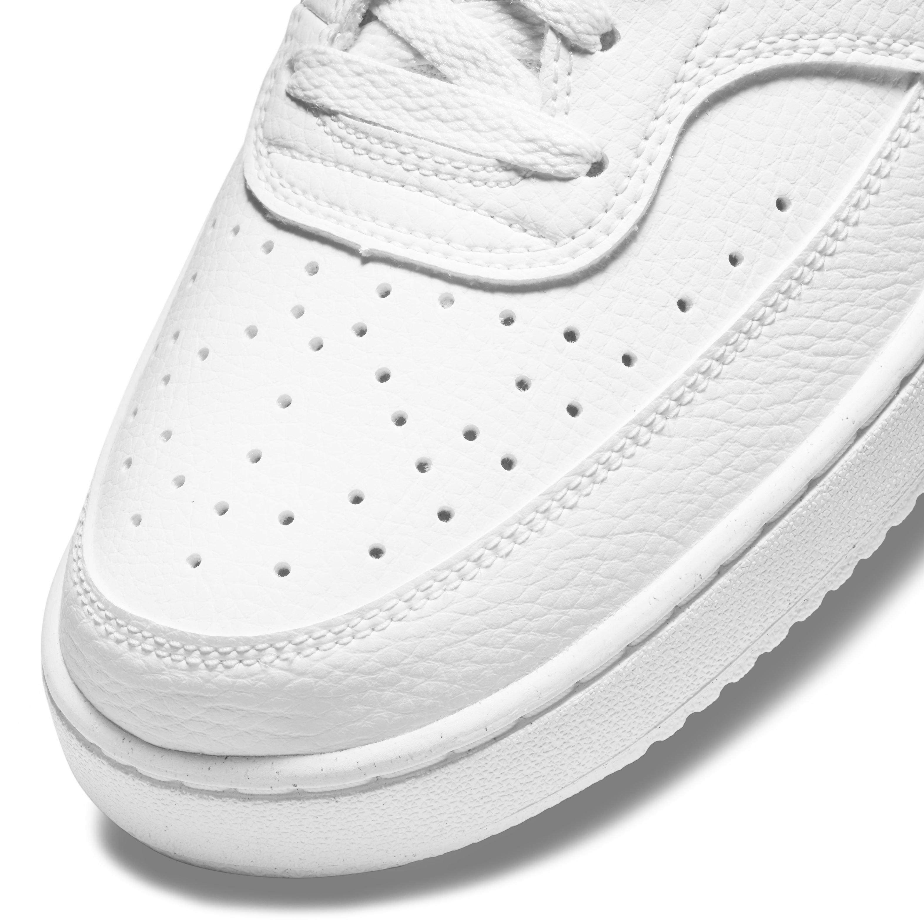 Nike Court Vision Low Next Nature Grade School Boys' "White/Black/White" Shoe