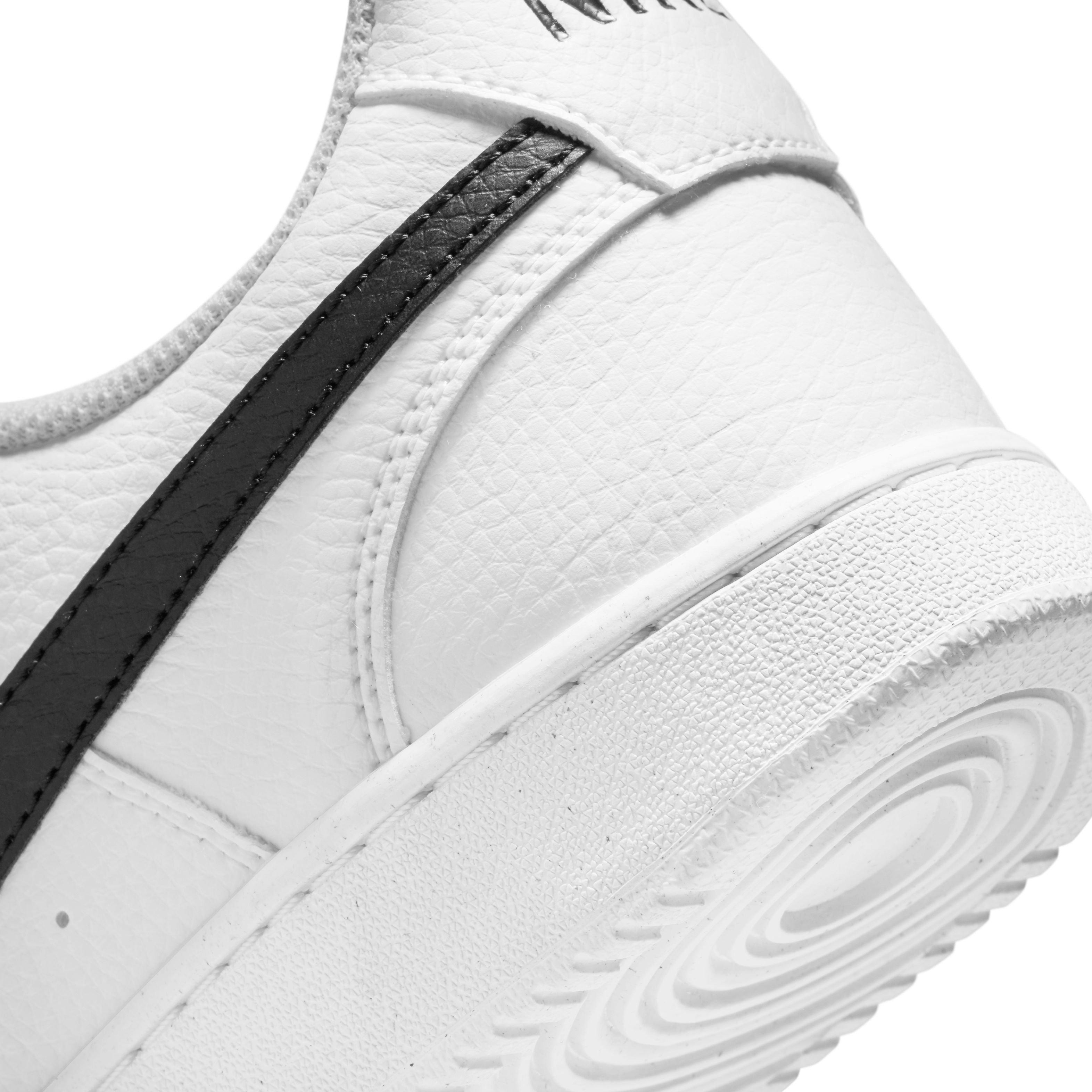 Nike Court Vision Low Next Nature Grade School Boys' "White/Black/White" Shoe