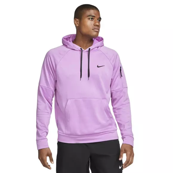 Nike Men's Team Purple / White Therma-FIT Fleece Hoodie