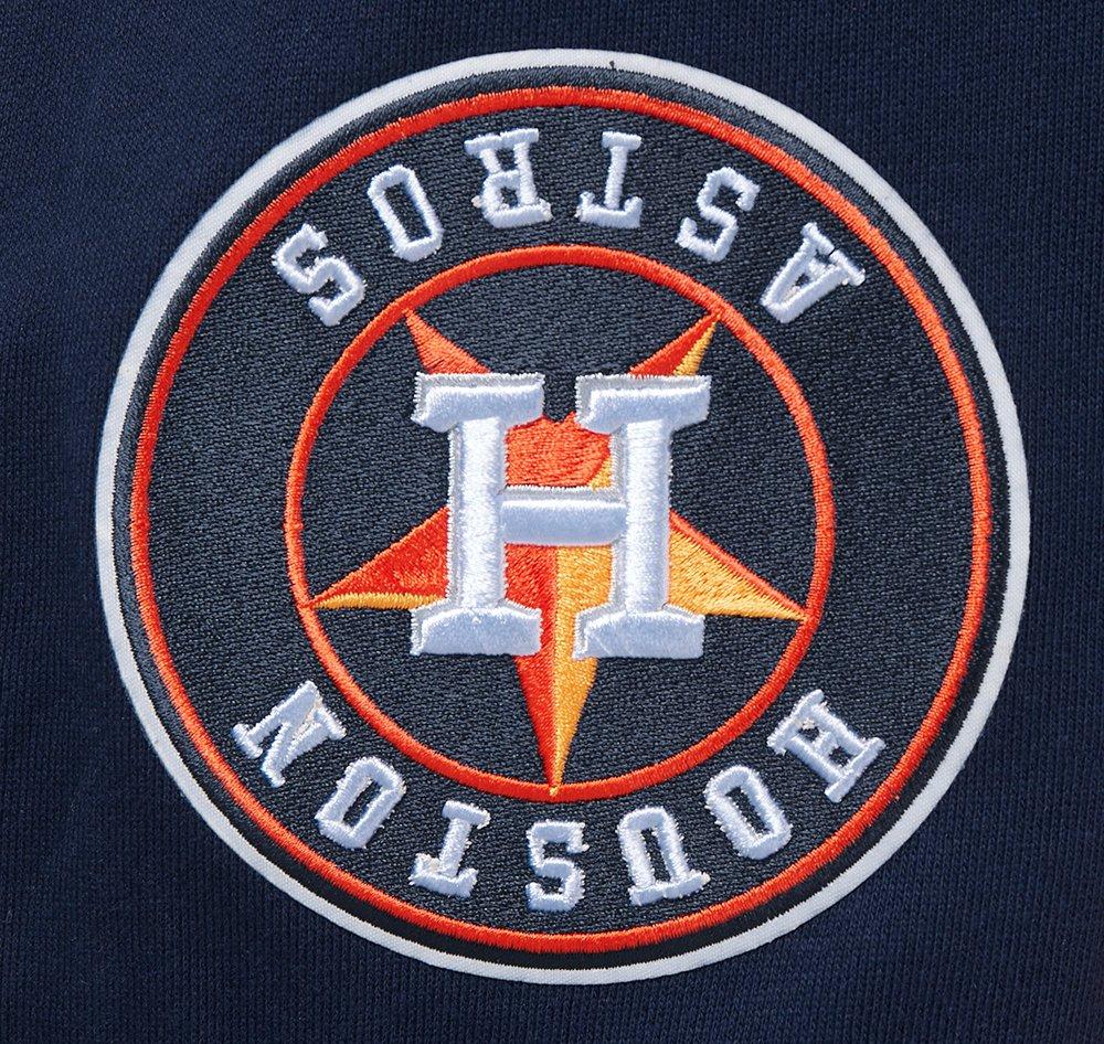 Pro Standard Men's MLB Houston Astros Mashup Rib Crewneck -Navy/Orange - NAVY/ORANGE Thumbnail View 7