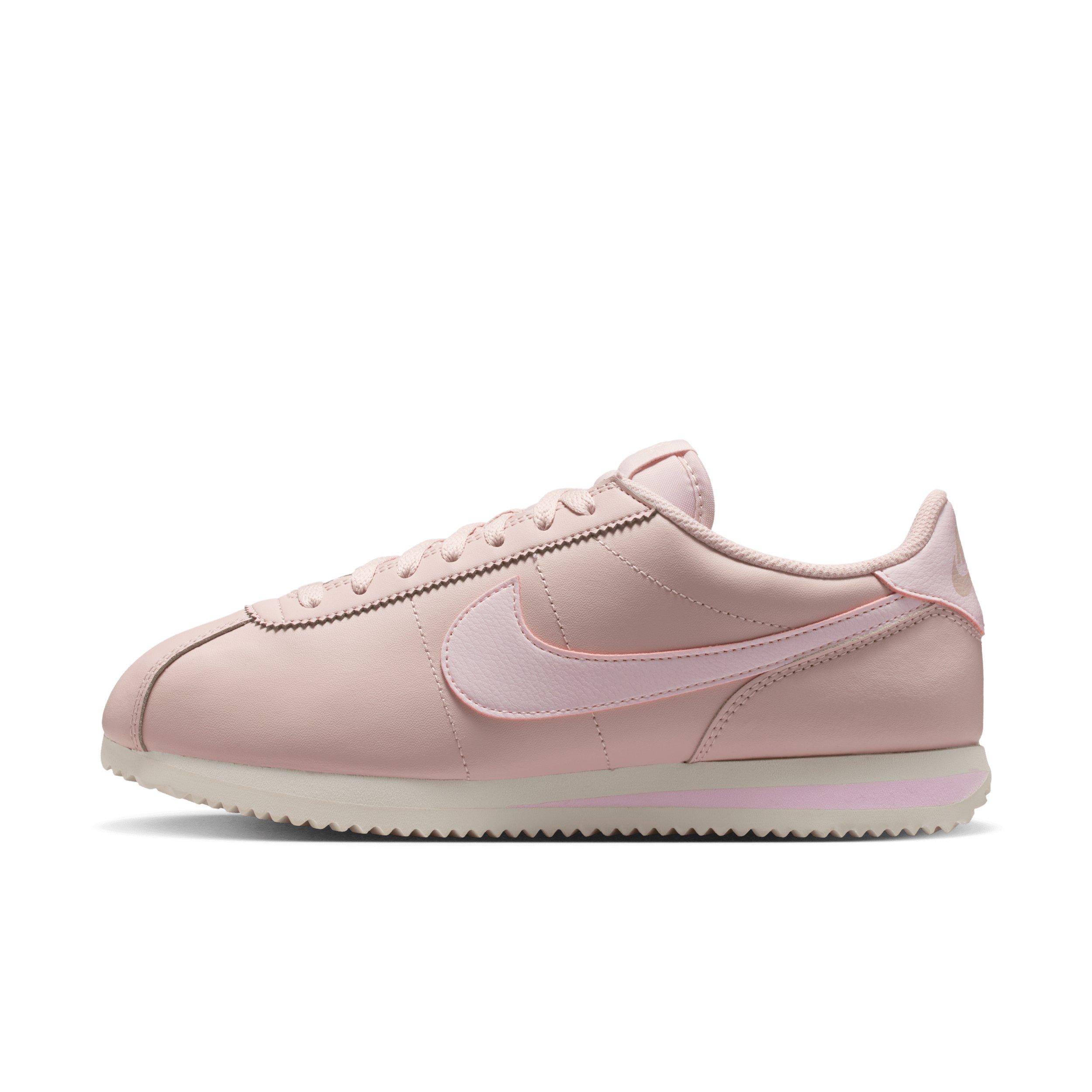 Nike Cortez Leather "Silt Red/Sail/Pearl Pink" Women's Shoe - RED/PINK Thumbnail View 2