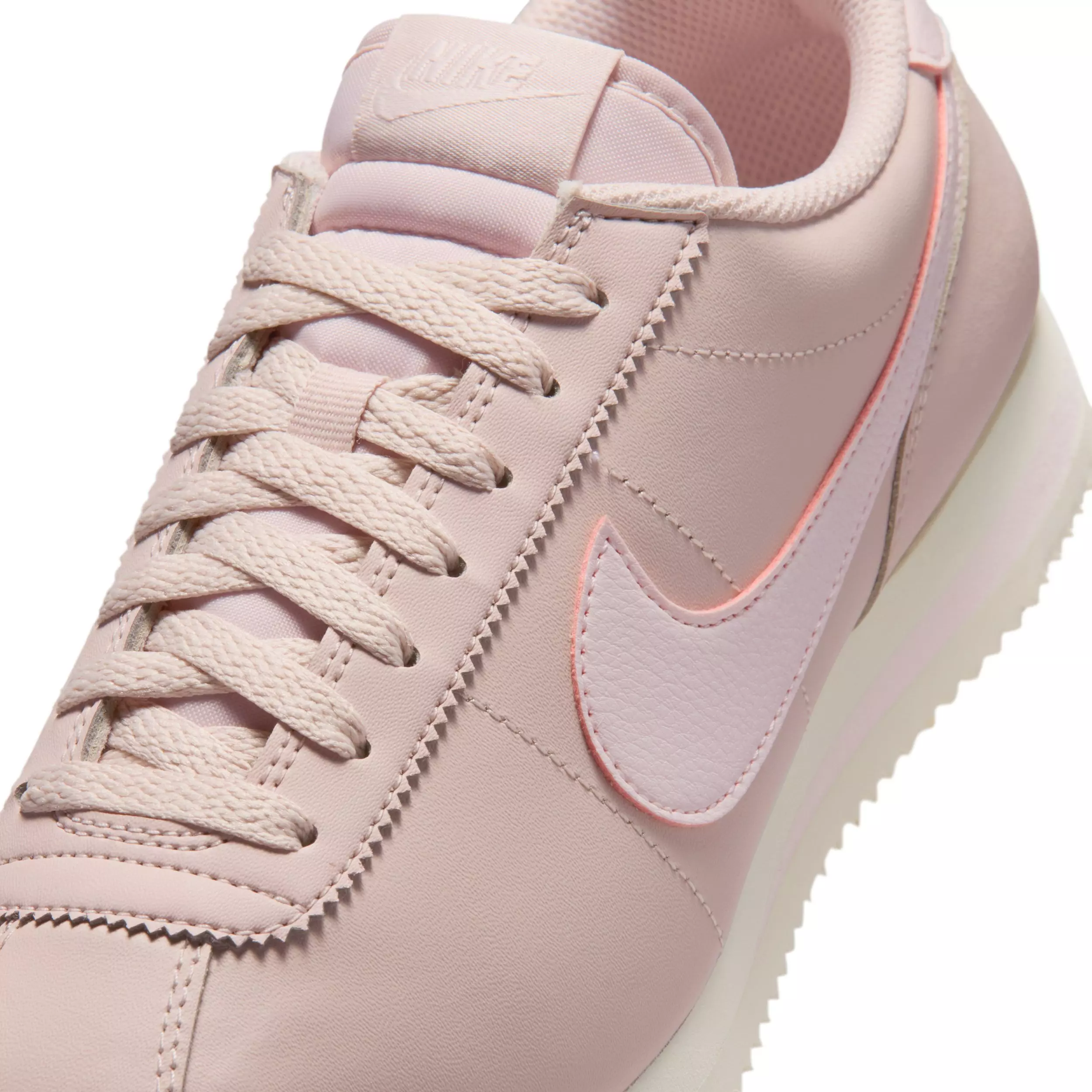 Nike Cortez Leather "Silt Red/Sail/Pearl Pink" Women's Shoe - RED/PINK