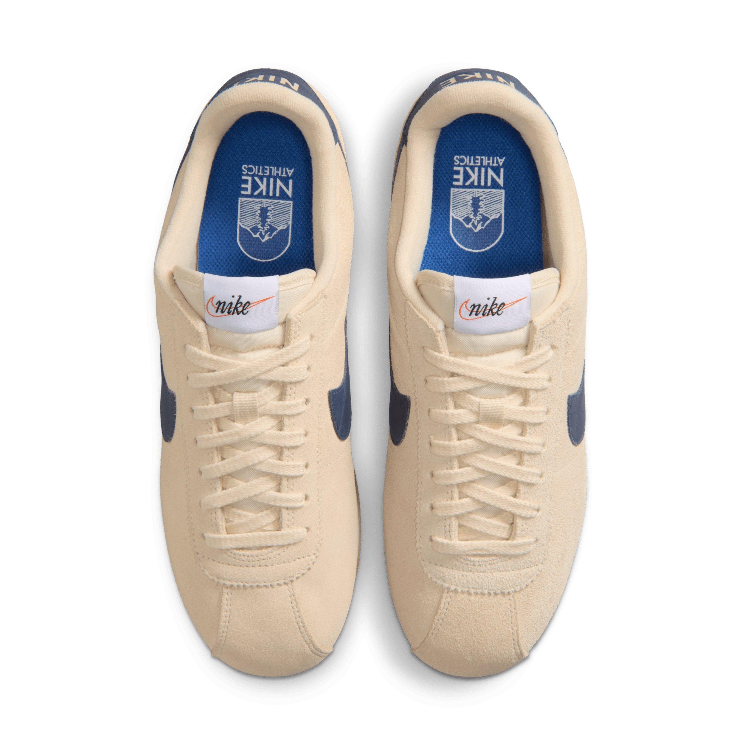 Nike Cortez "Beach/Sail/Gum Light Brown/Midnight Navy" Women's Shoe - BEIGE/BROWN/NAVY Thumbnail View 4