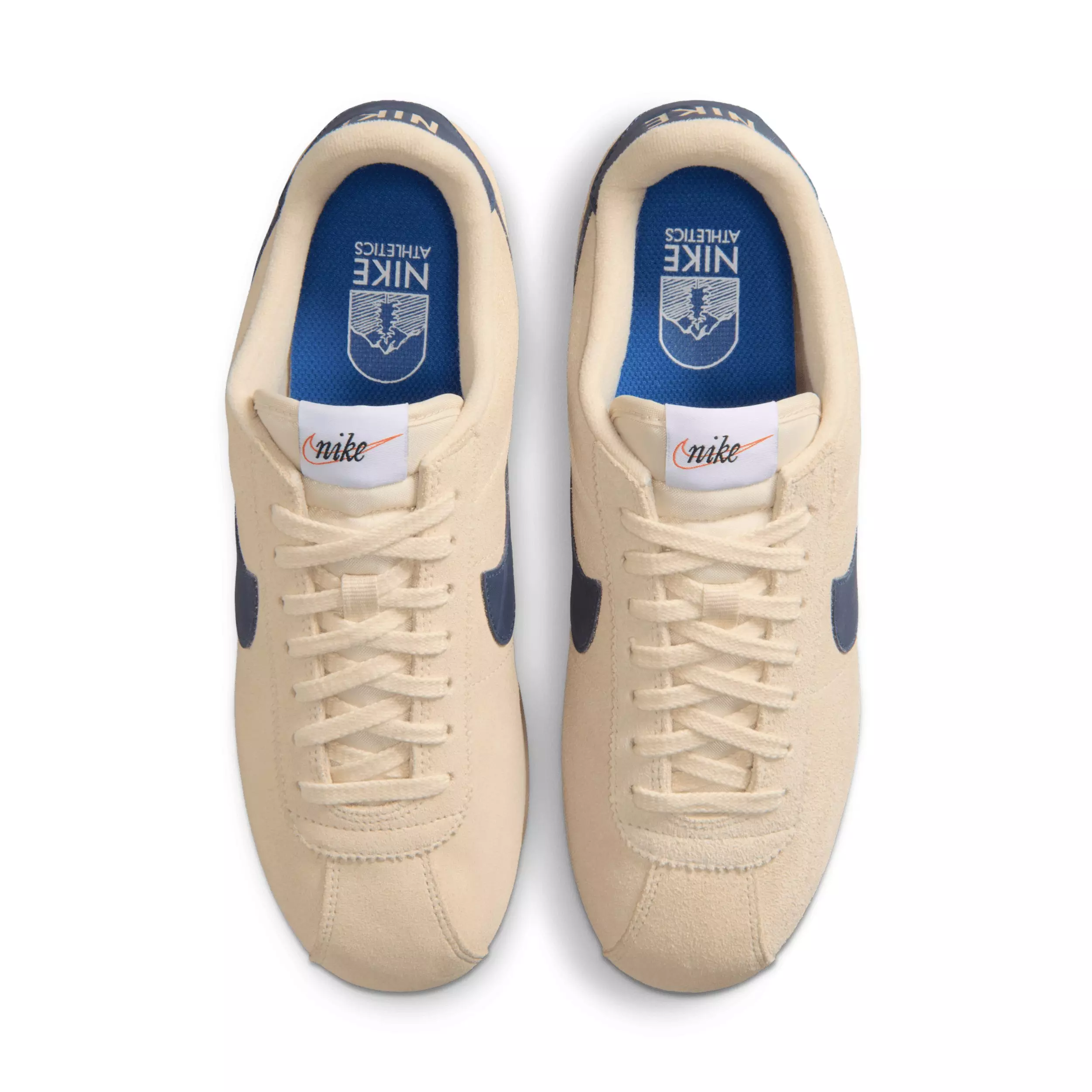 Nike Cortez "Beach/Sail/Gum Light Brown/Midnight Navy" Women's Shoe - BEIGE/BROWN/NAVY