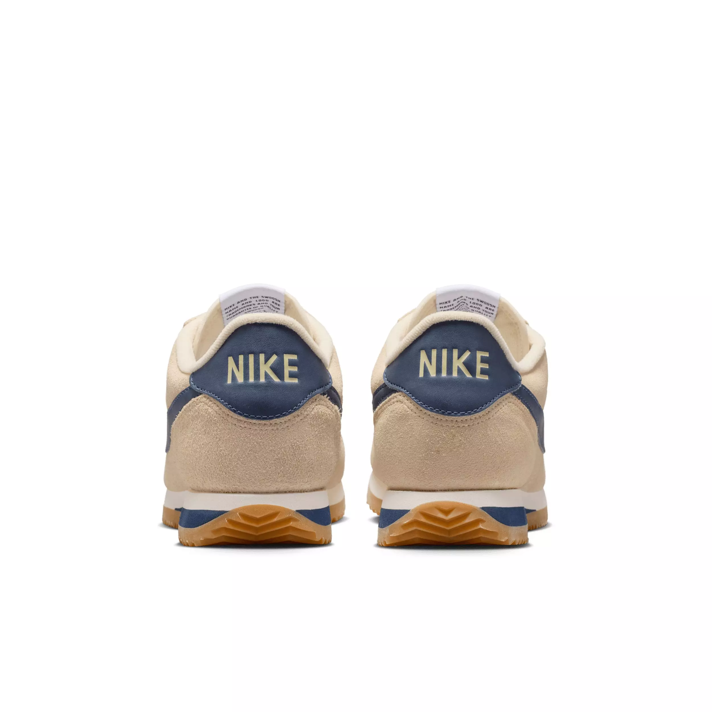 Nike Cortez "Beach/Sail/Gum Light Brown/Midnight Navy" Women's Shoe - BEIGE/BROWN/NAVY