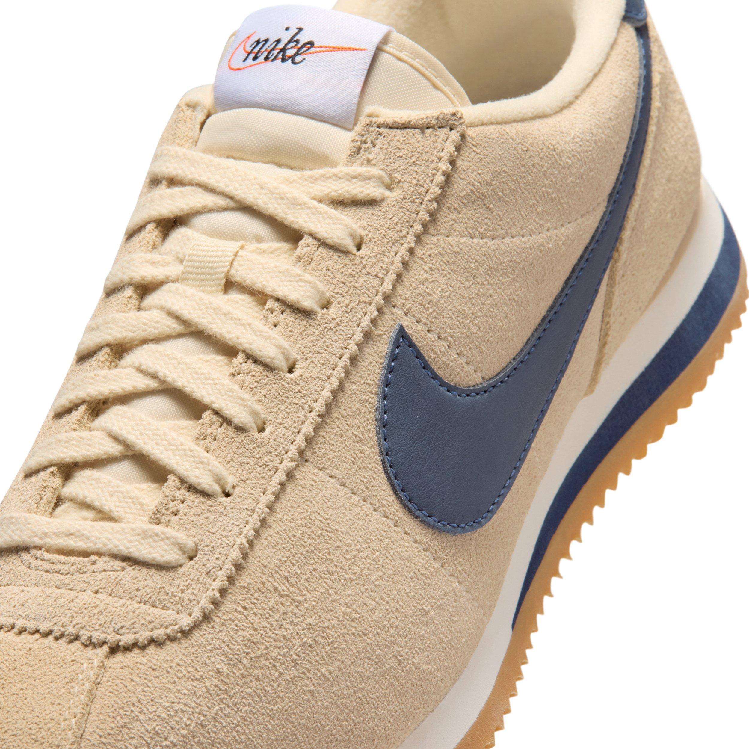 Nike Cortez "Beach/Sail/Gum Light Brown/Midnight Navy" Women's Shoe - BEIGE/BROWN/NAVY Thumbnail View 7