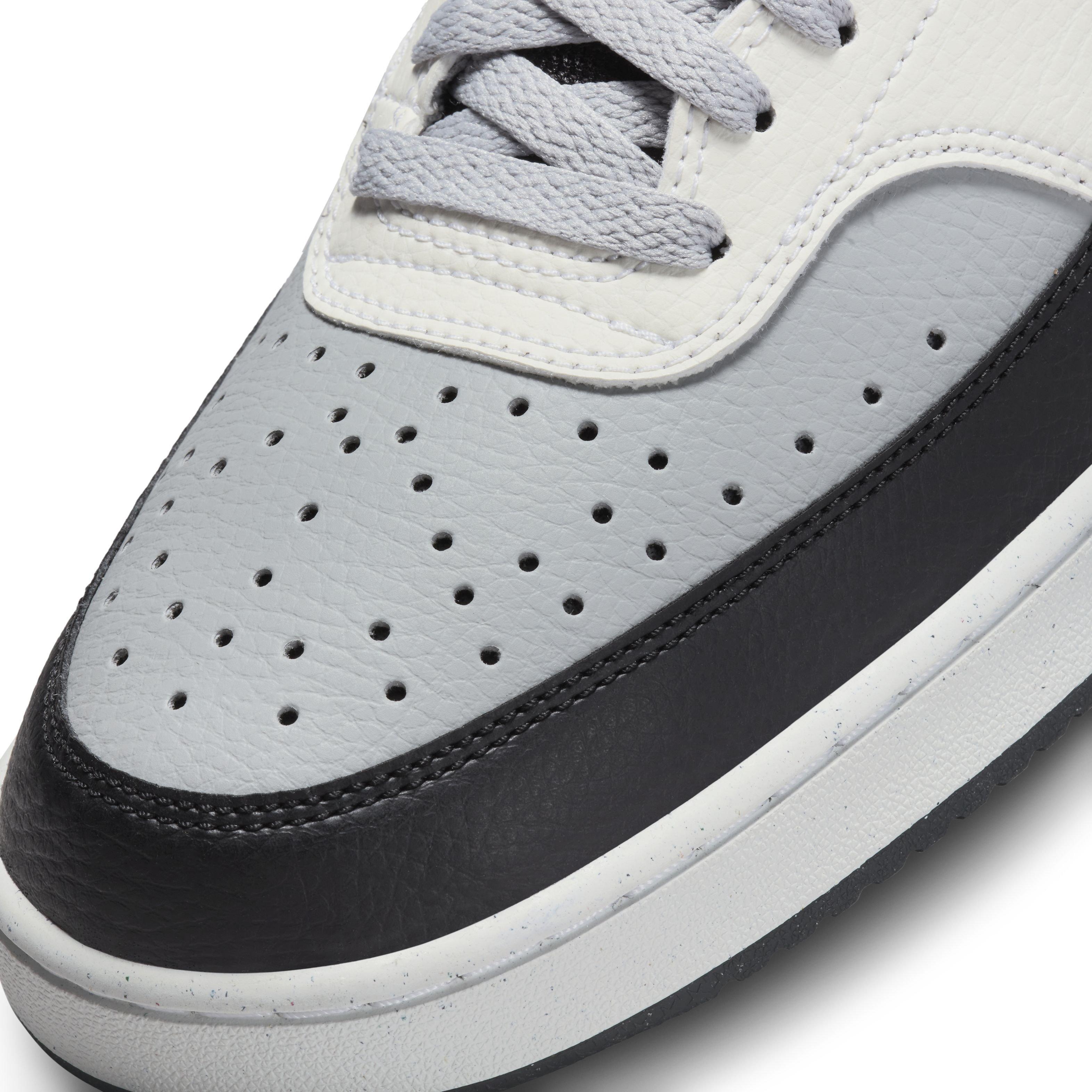 Nike Court Vision Mid Next Nature "Light Smoke Grey/Black/Sail" Men's Shoe - GREY Thumbnail View 7