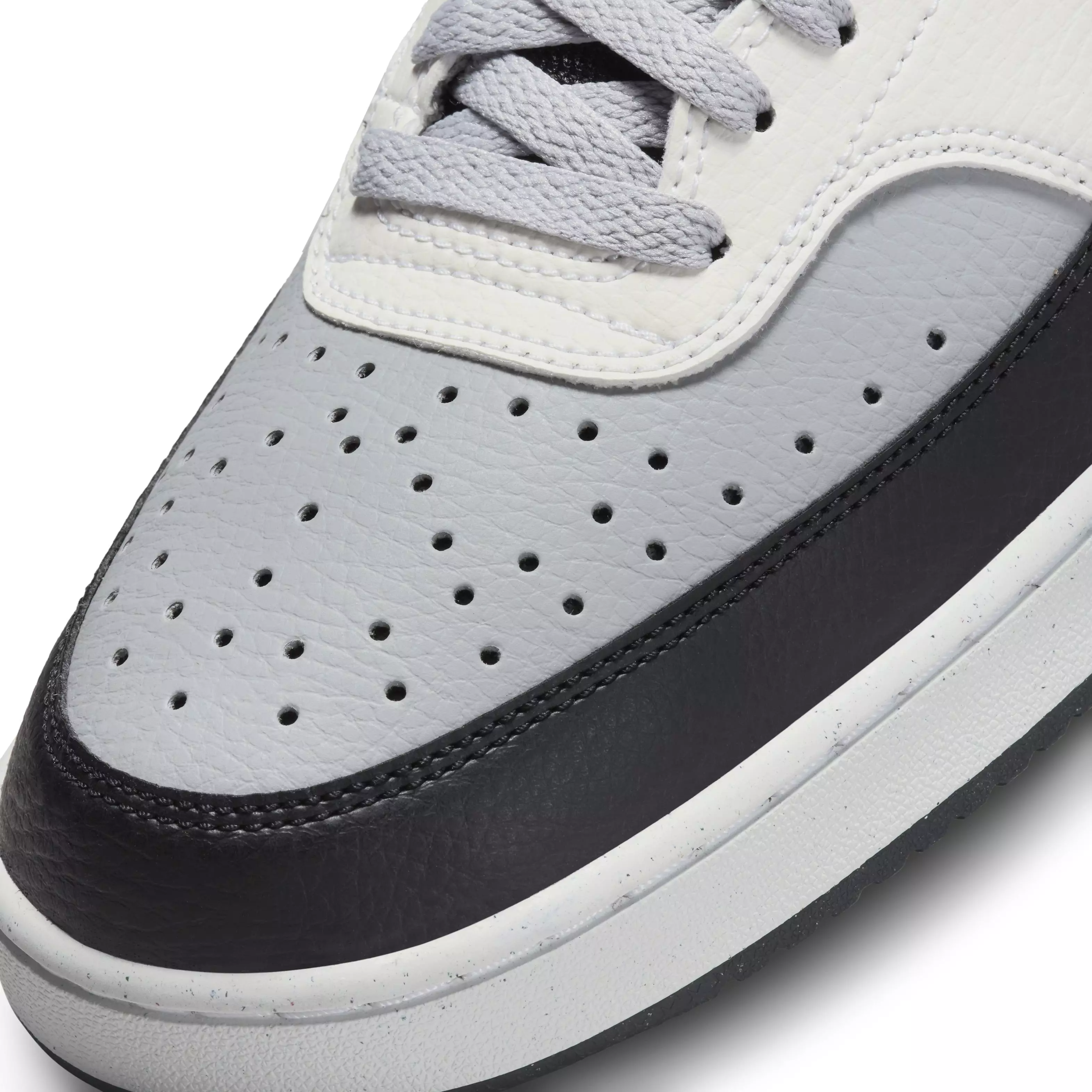 Nike Court Vision Mid Next Nature "Light Smoke Grey/Black/Sail" Men's Shoe - GREY