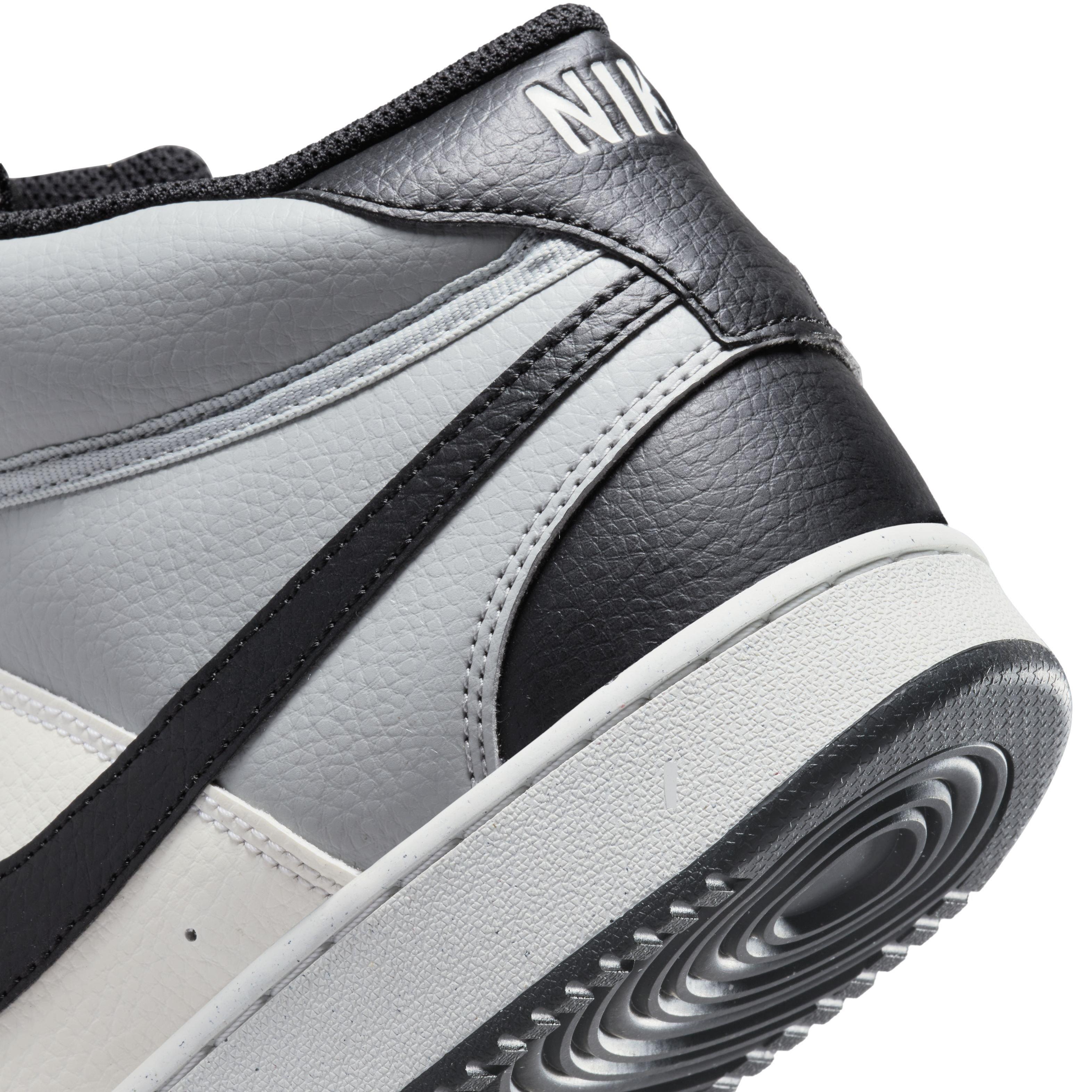 Nike Court Vision Mid Next Nature "Light Smoke Grey/Black/Sail" Men's Shoe - GREY Thumbnail View 8