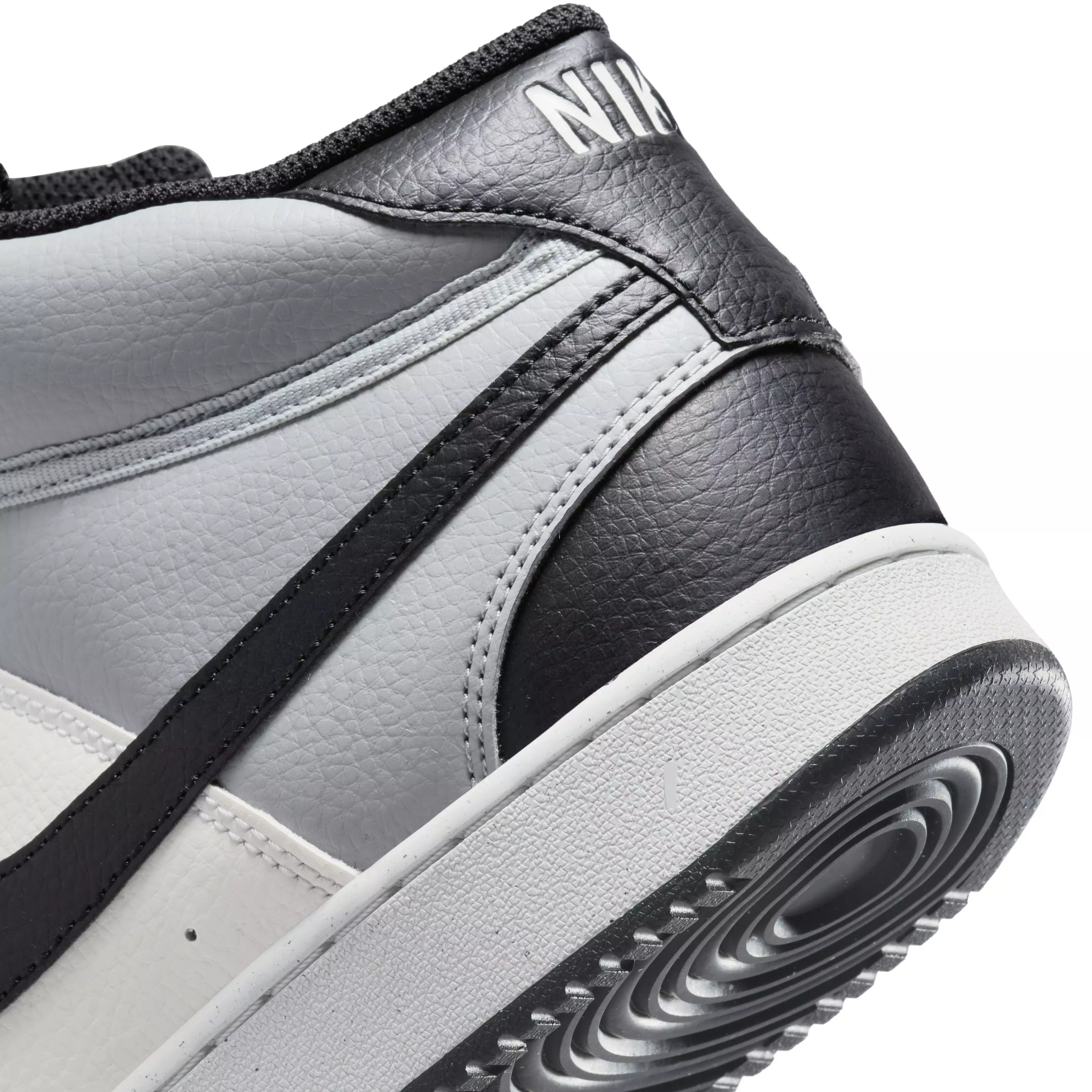 Nike Court Vision Mid Next Nature "Light Smoke Grey/Black/Sail" Men's Shoe - GREY