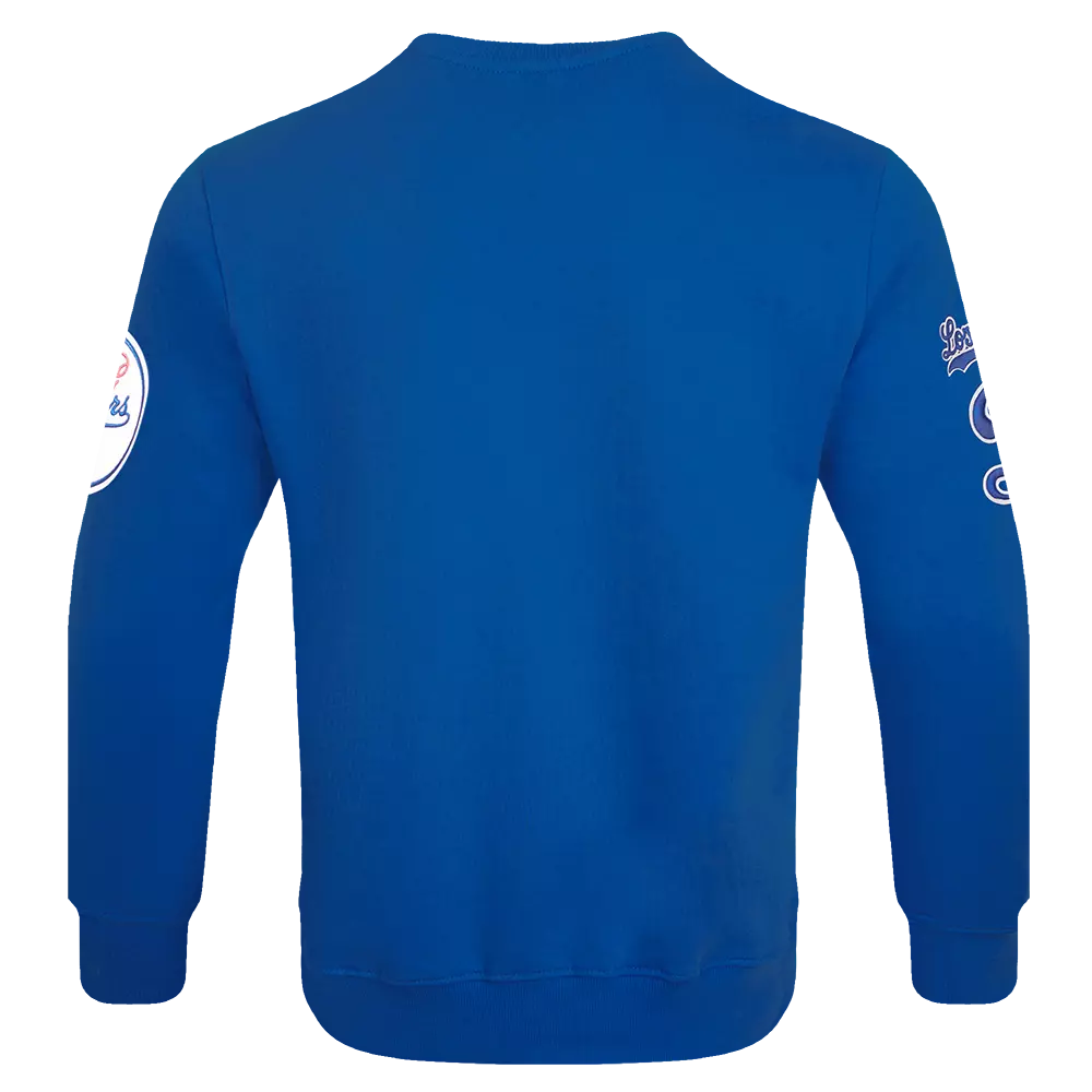 Pro Standard Men's MLB Los Angeles Dodgers Old English Crewneck -Blue - BLUE
