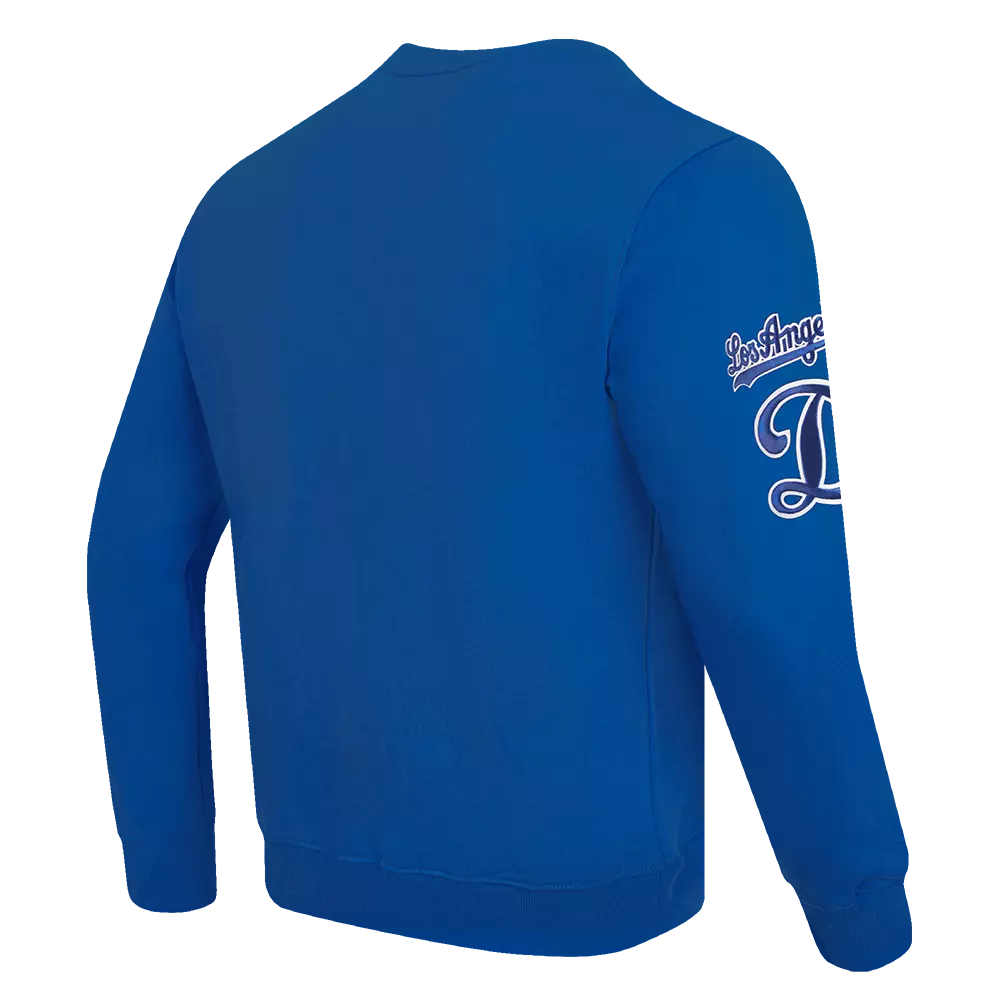 Pro Standard Men's MLB Los Angeles Dodgers Old English Crewneck -Blue - BLUE
