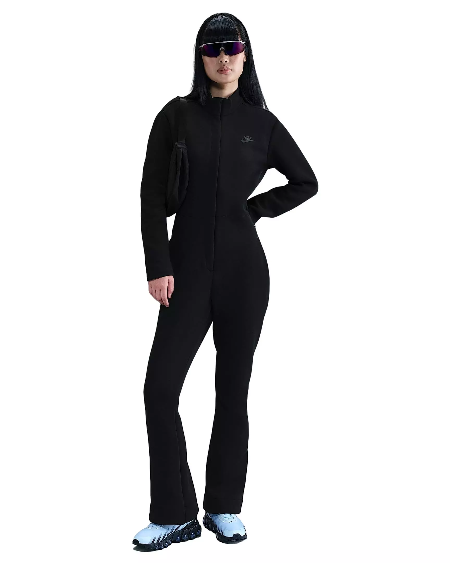 Nike Women's Sportswear Tech Fleece Jumpsuit  - Black - BLACK