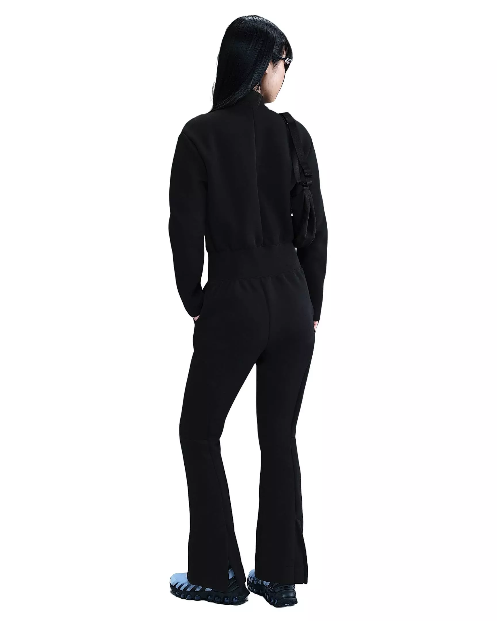Nike Women's Sportswear Tech Fleece Jumpsuit  - Black - BLACK