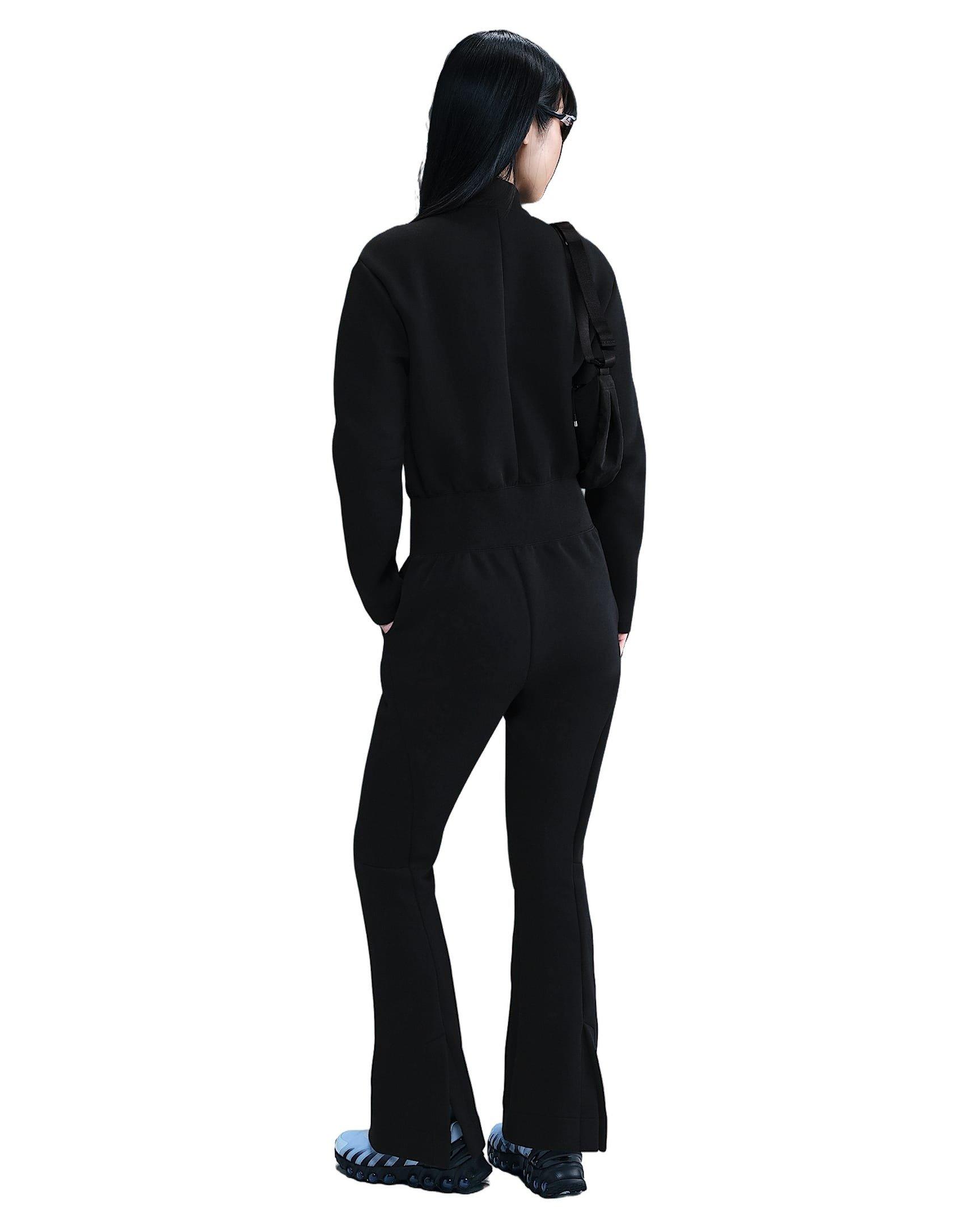 Nike Women's Sportswear Tech Fleece Jumpsuit -Black - BLACK Thumbnail View 5