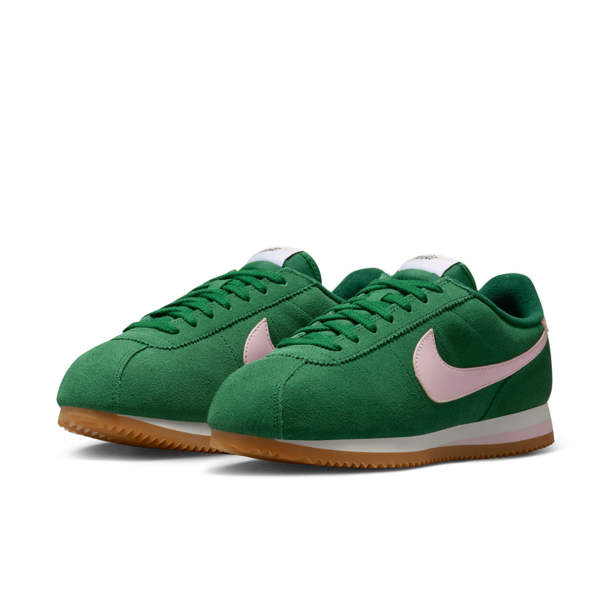 Nike Cortez "Sport Green/Sail/Gum Light Brown/Pink Foam" Women's Shoe - GREEN/BROWN/PINK Thumbnail View 3