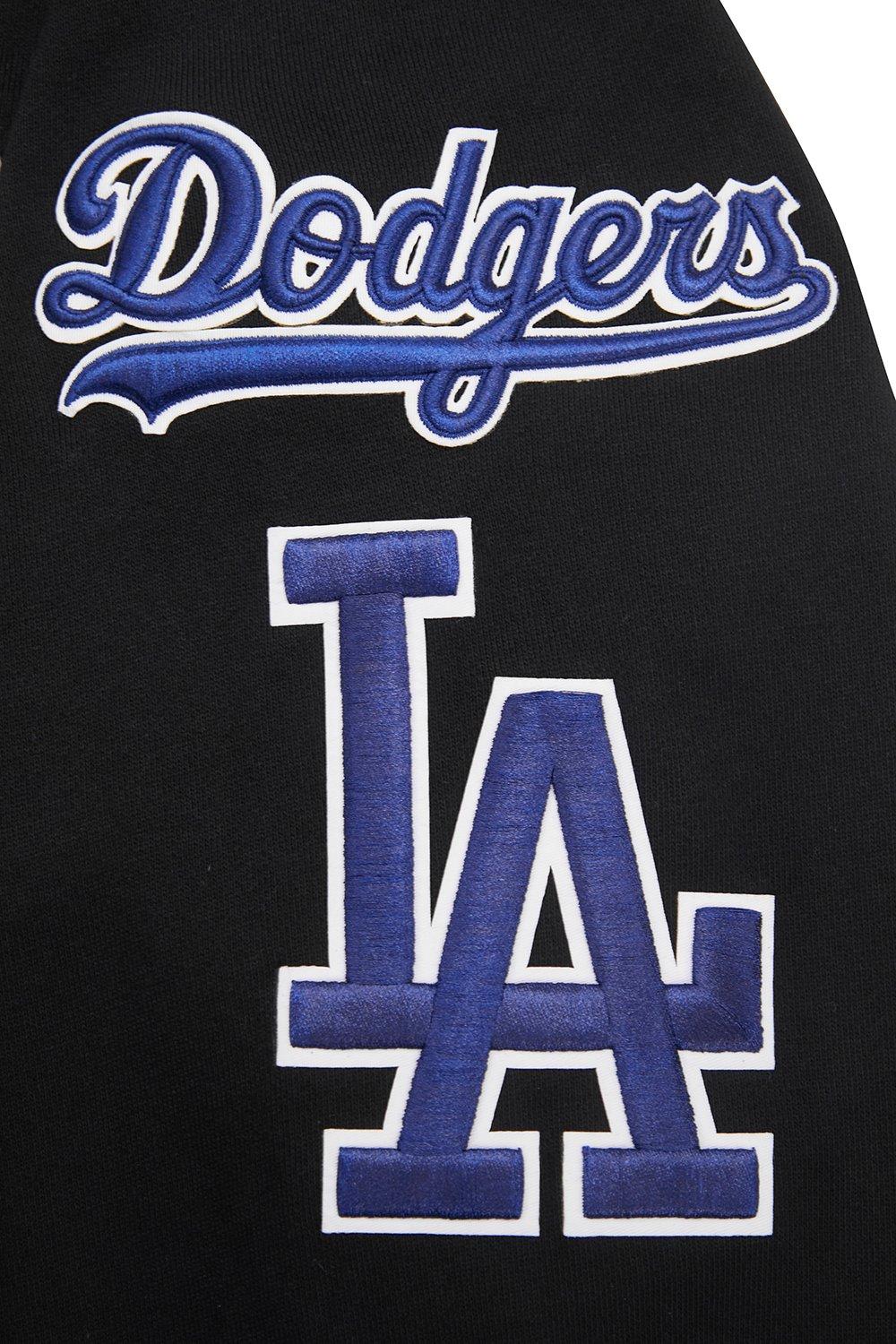 Pro Standard Men's MLB Los Angeles Dodgers Mashup Rib Crewneck -Black/Blue - BLACK/BLUE Thumbnail View 6