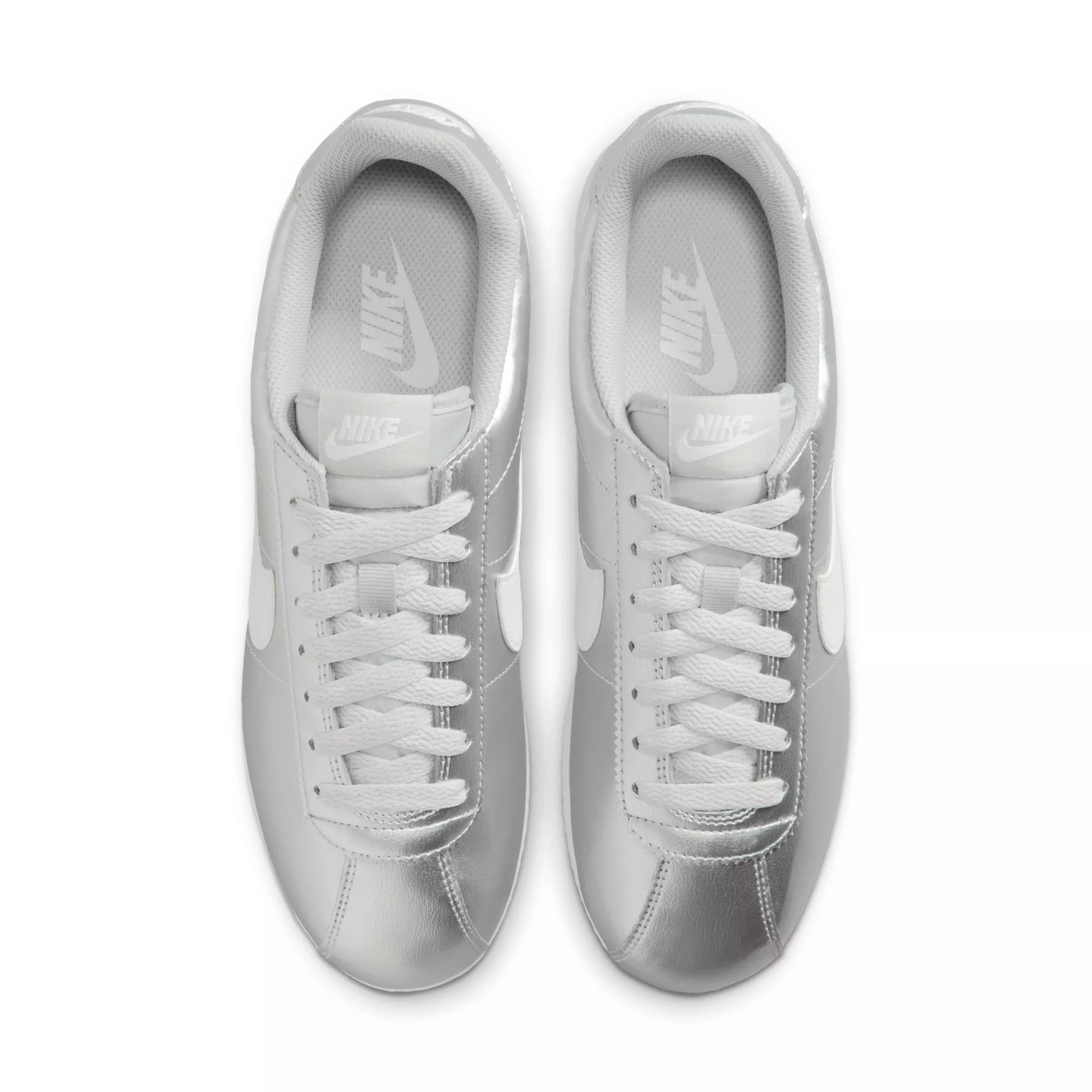 Nike Cortez "Metallic Silver/Grey Fog/White" Women's Shoe - SILVER/GREY/WHITE