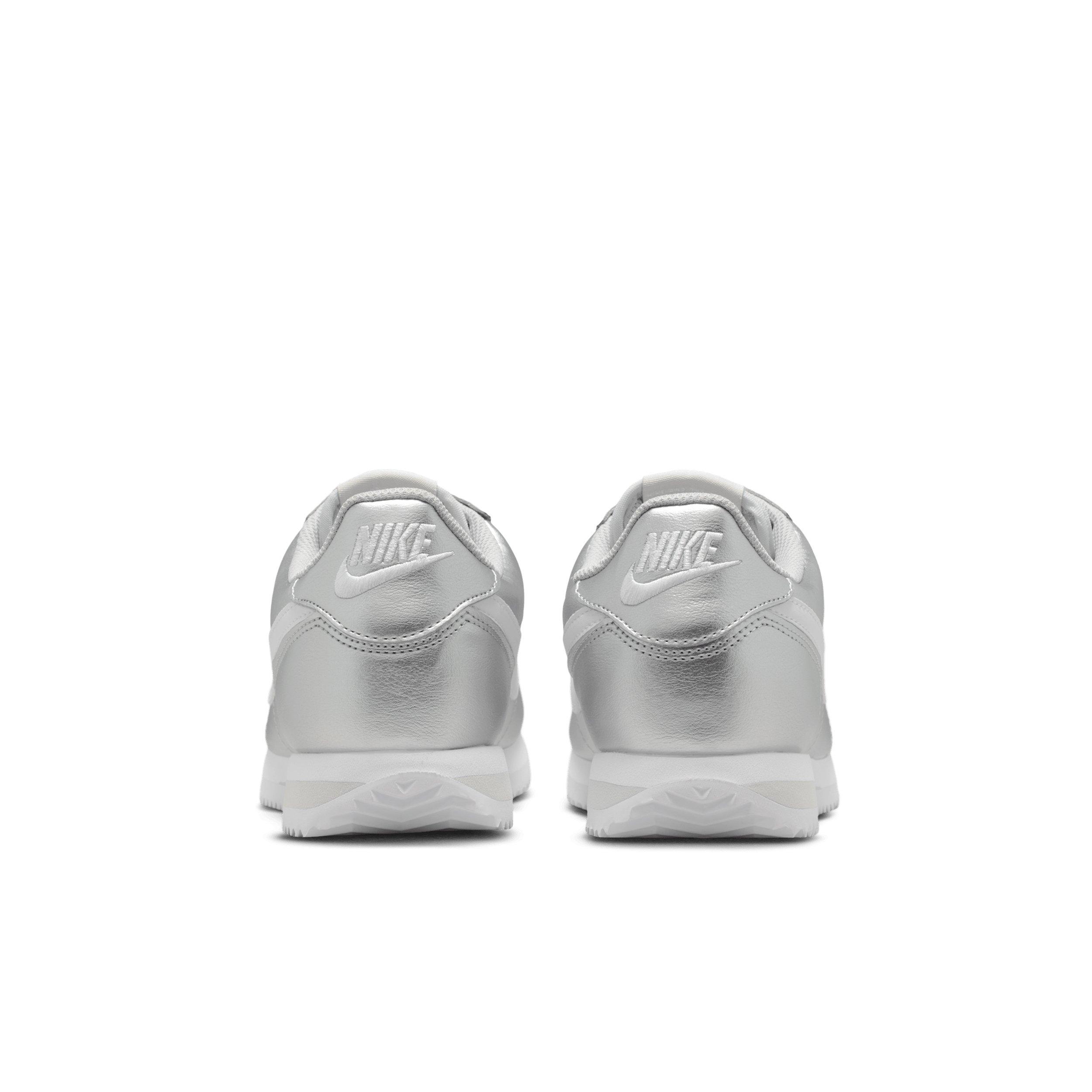 Nike Cortez "Metallic Silver/Grey Fog/White" Women's Shoe - SILVER/GREY/WHITE Thumbnail View 5