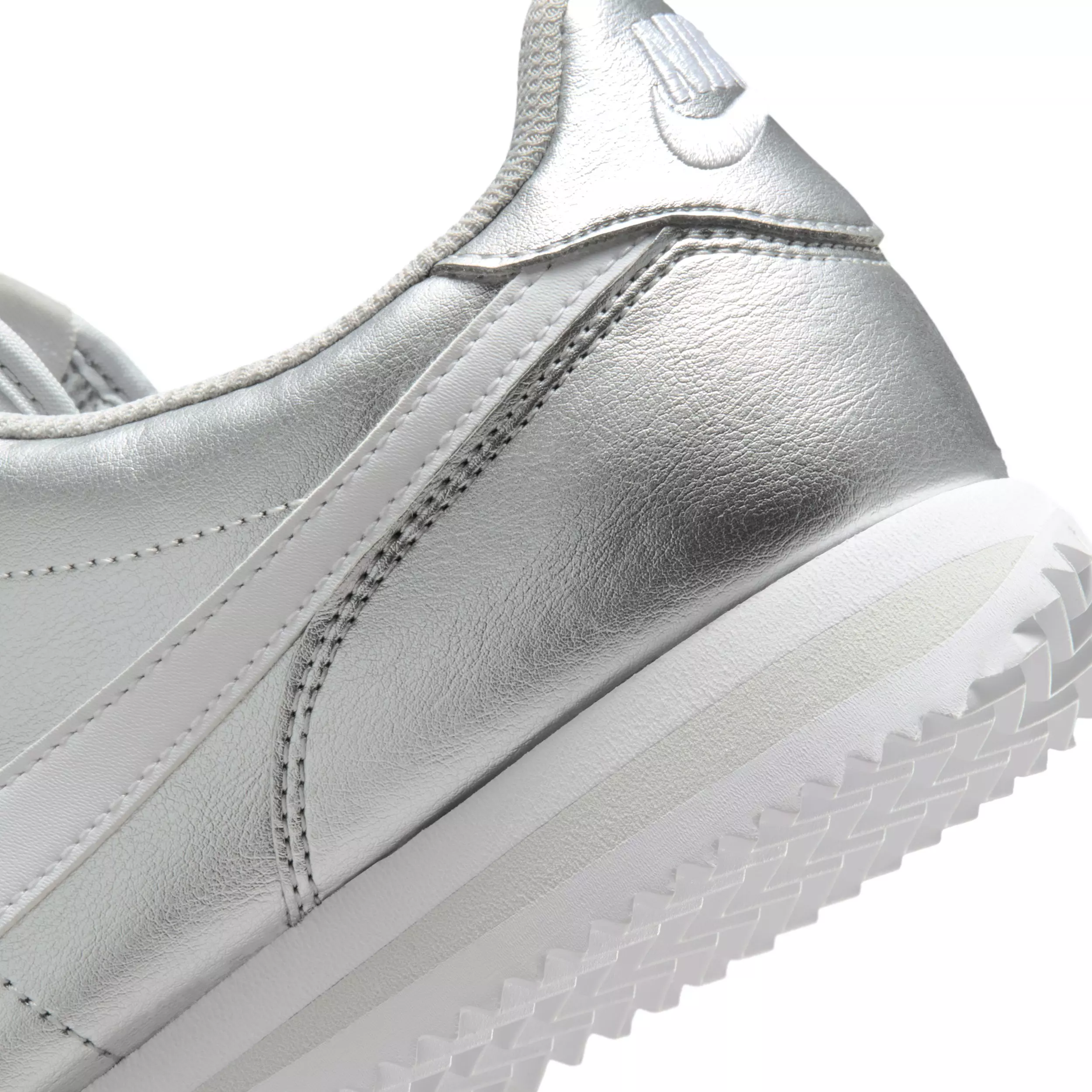 Nike Cortez "Metallic Silver/Grey Fog/White" Women's Shoe - SILVER/GREY/WHITE