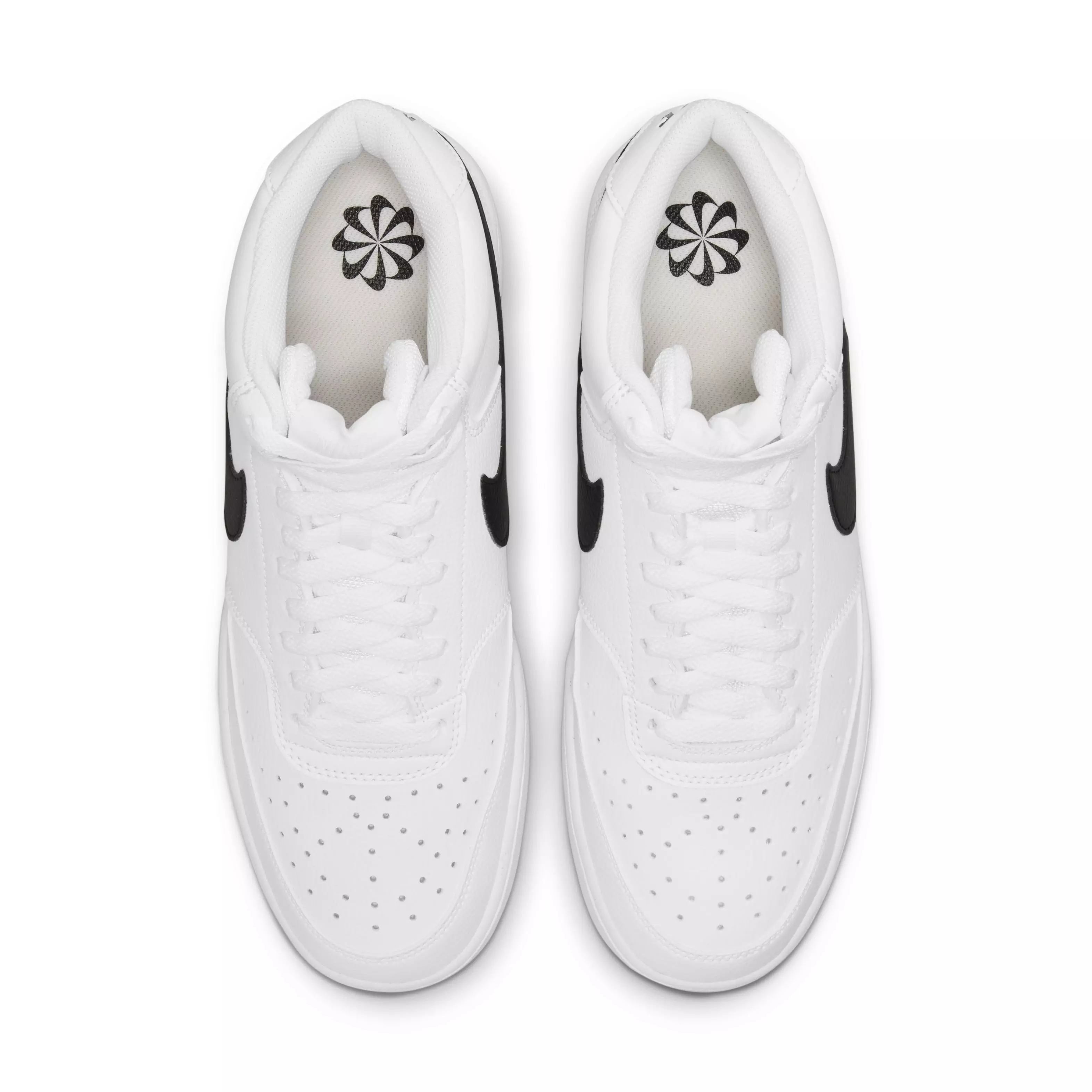 Nike Court Vision Mid Next Nature "White/Black/White" Men's Shoe - WHITE