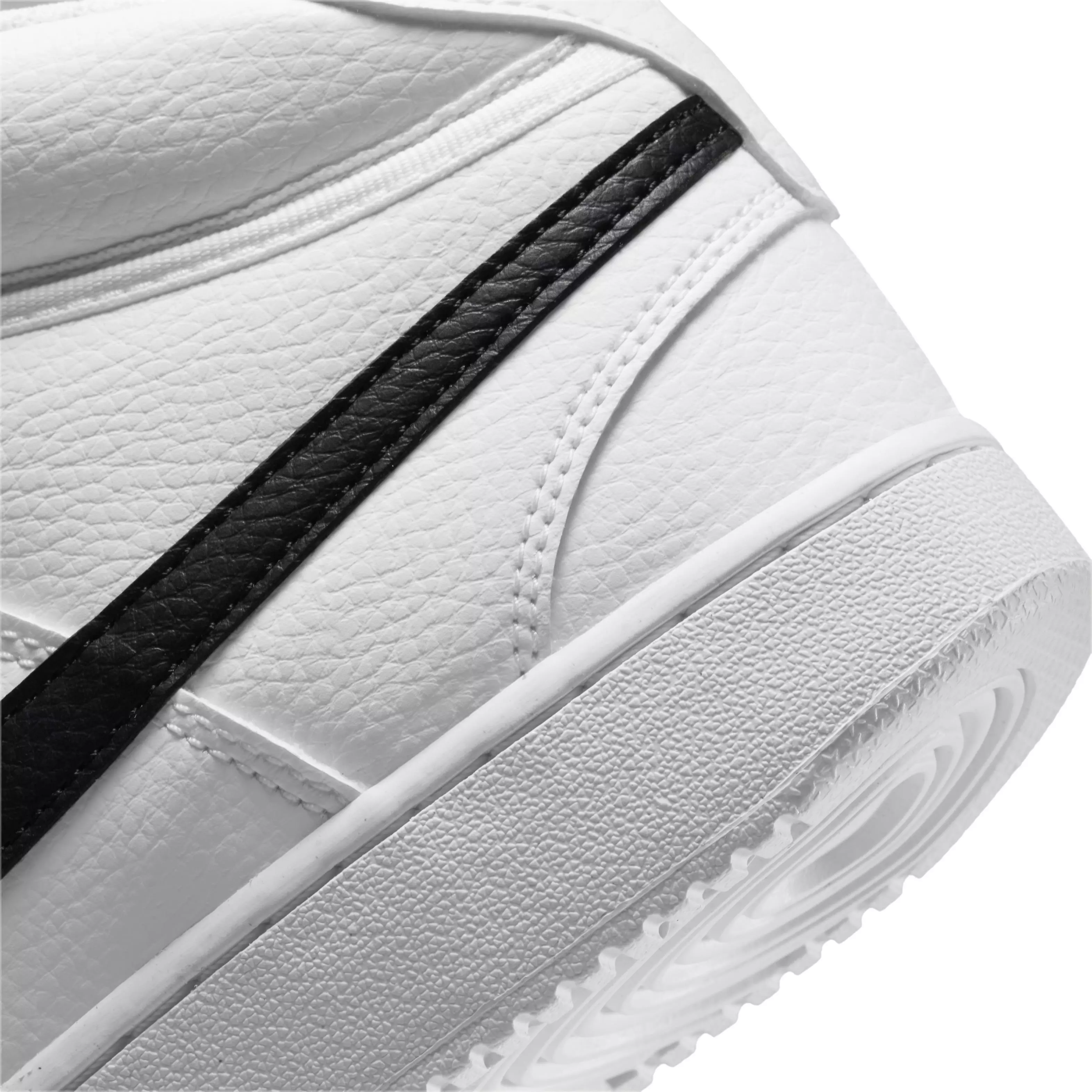 Nike Court Vision Mid Next Nature "White/Black/White" Men's Shoe - WHITE