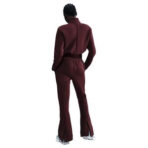 Nike Women's Sportswear Tech Fleece Jumpsuit -Burgundy