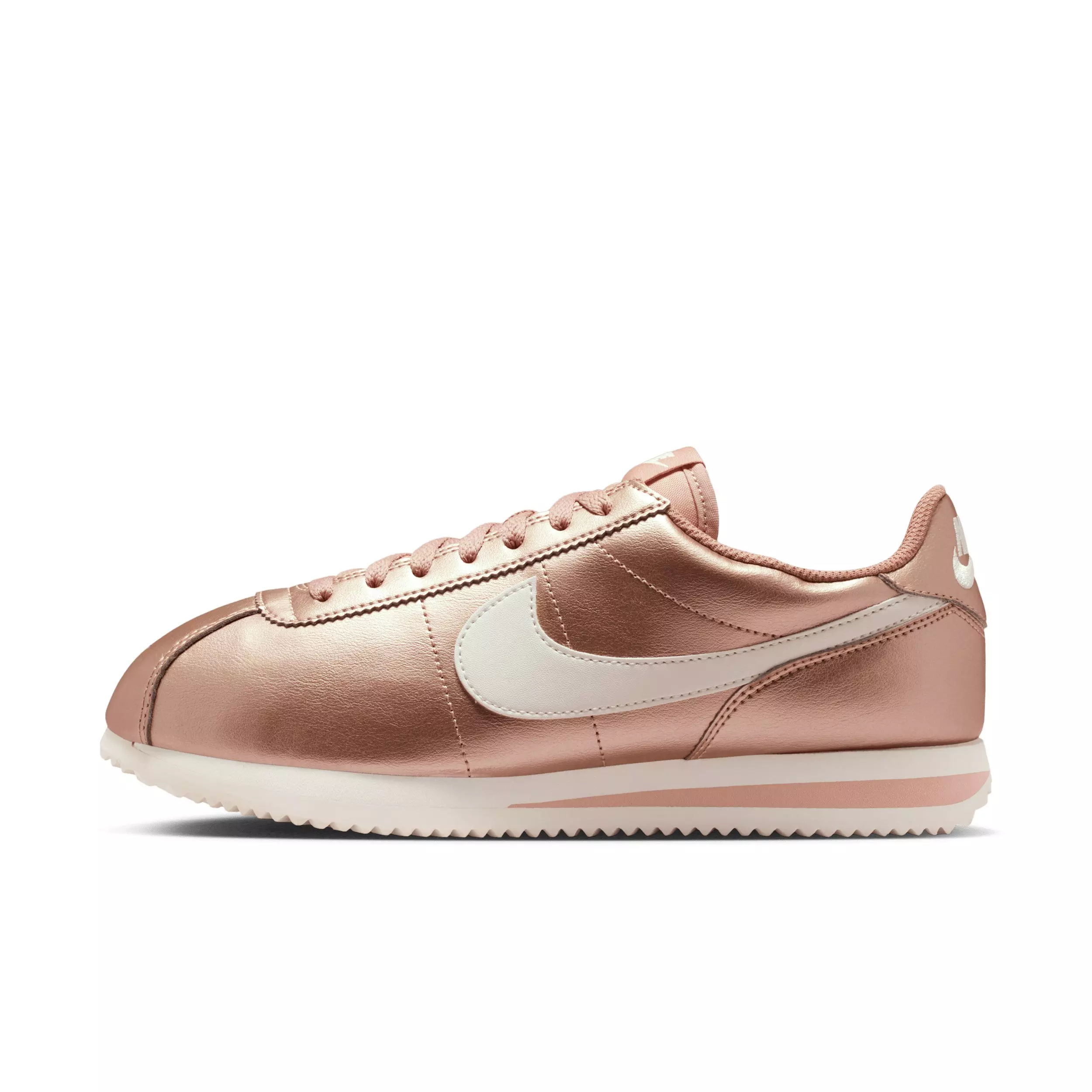 Nike Cortez "Metallic Red Bronze/Rose Whisper/Sail" Women's Shoe - BRONZE/PINK/WHITE