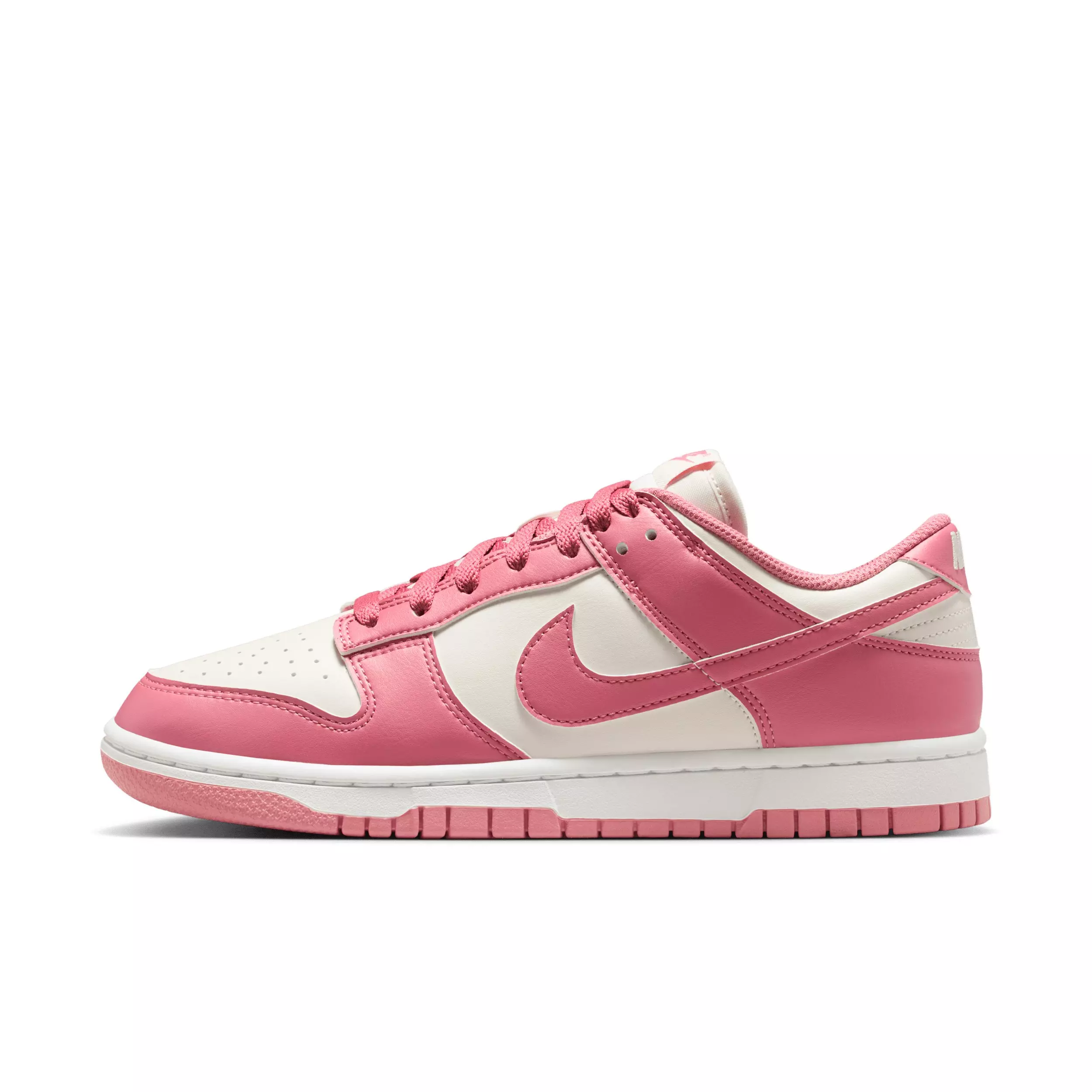 Nike Dunk Low "Sail/White/Peony" Women's Shoe - WHITE/PINK