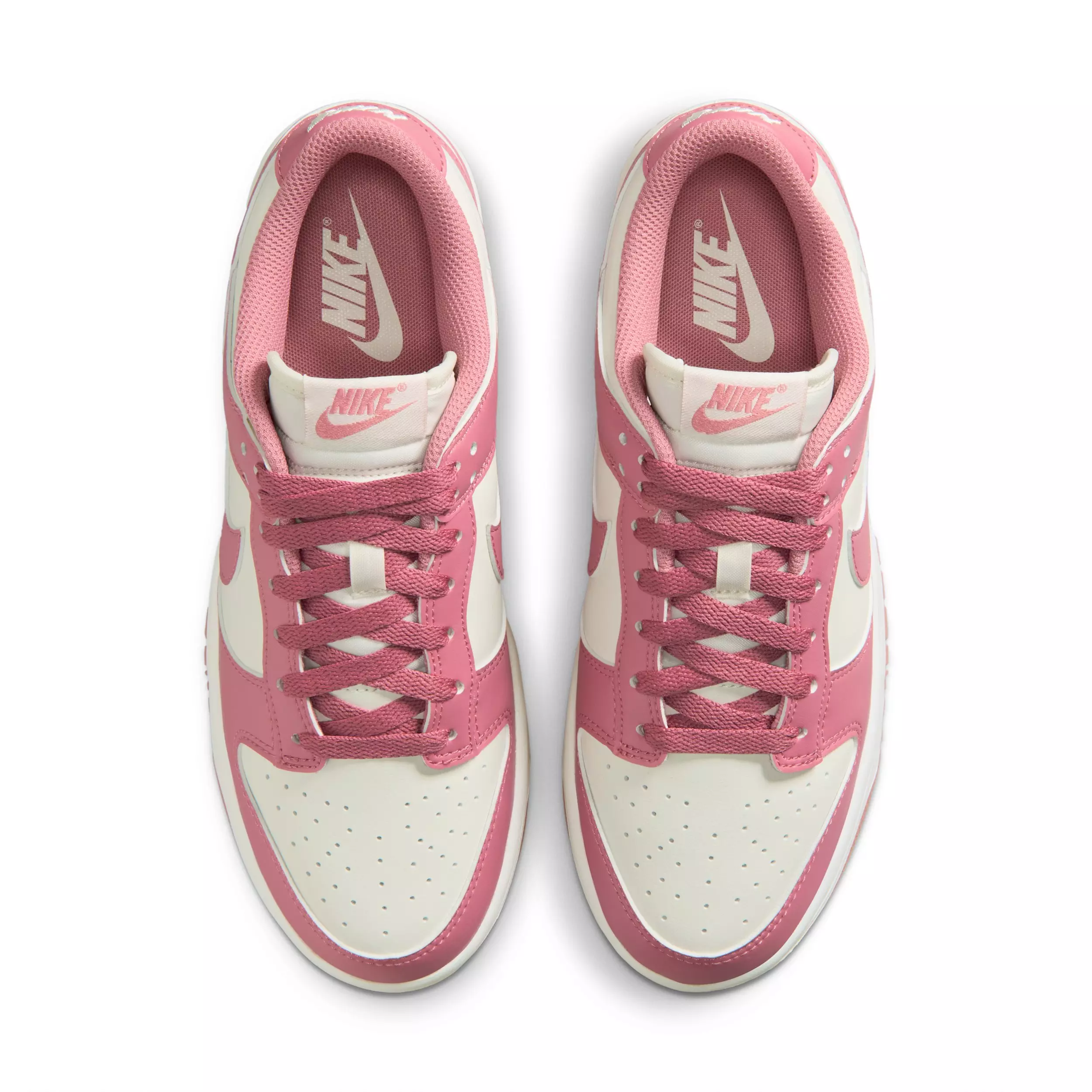 Nike Dunk Low "Sail/White/Peony" Women's Shoe - WHITE/PINK