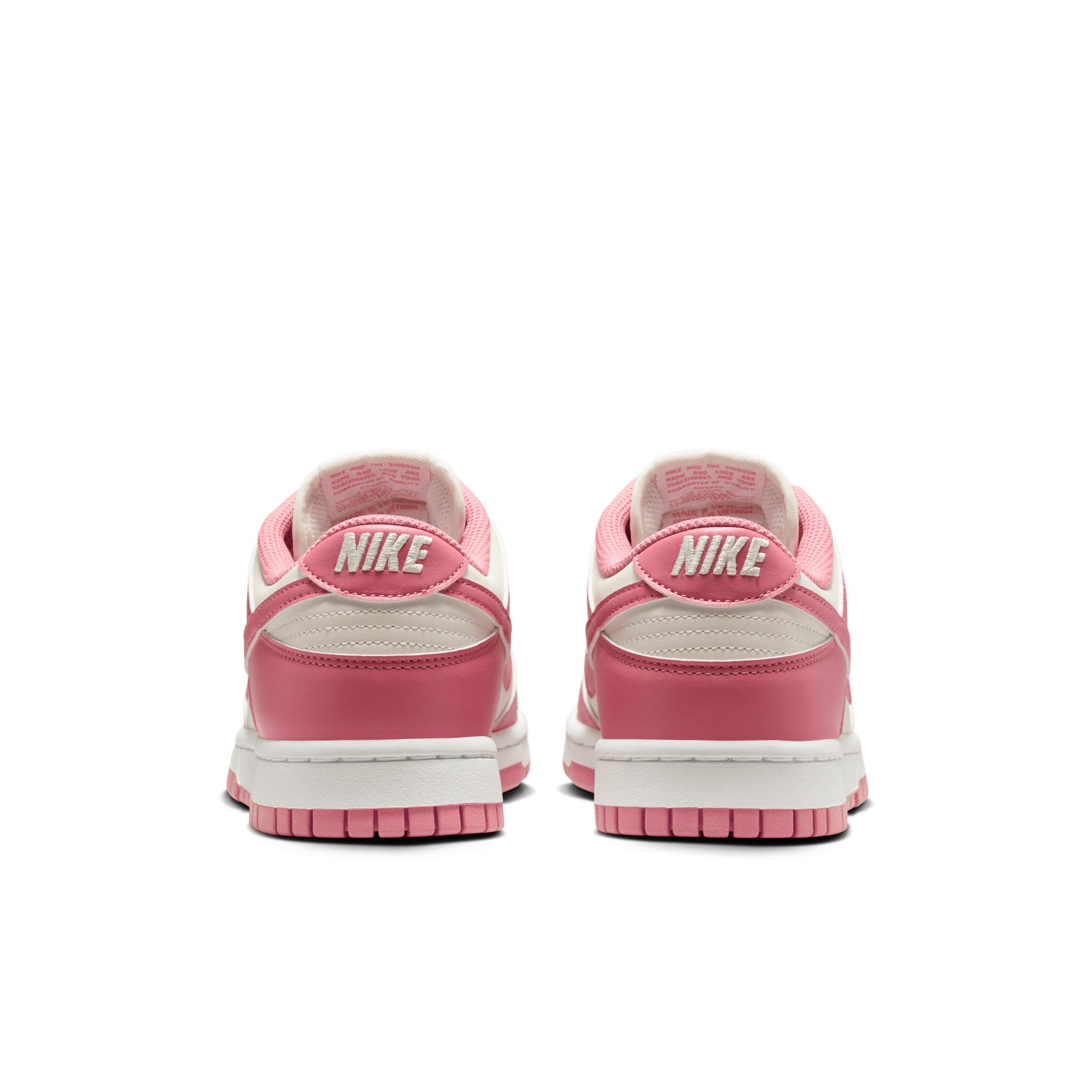 Nike Dunk Low "Sail/White/Peony" Women's Shoe - WHITE/PINK Thumbnail View 5