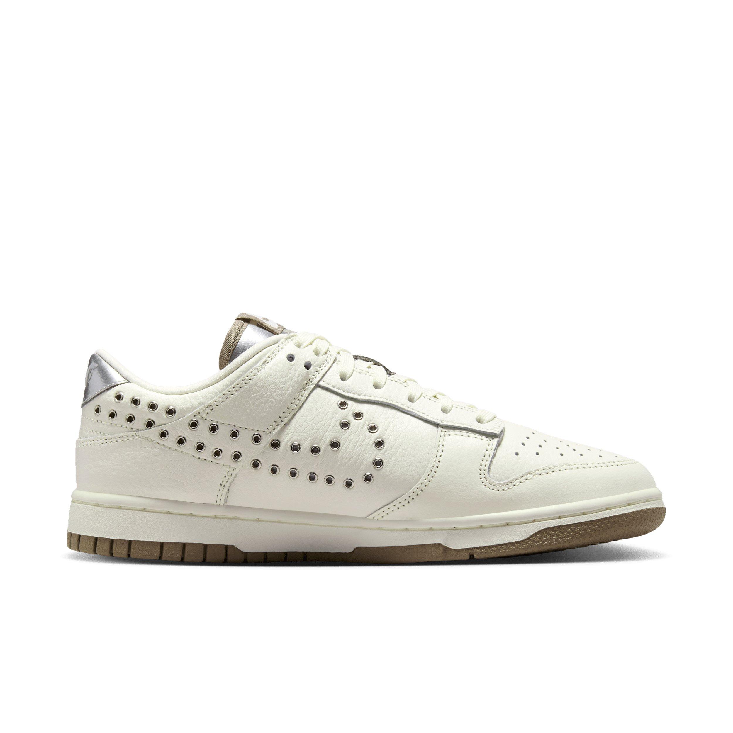 Nike Dunk Low "Sail/Mink Brown/Metallic Silver" Women's Shoe - WHITE/BROWN/SILVER Thumbnail View 1