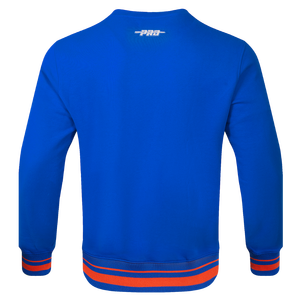 Pro Standard Men's MLB New York Mets Mashup Rib Crewneck -Royal/Orange