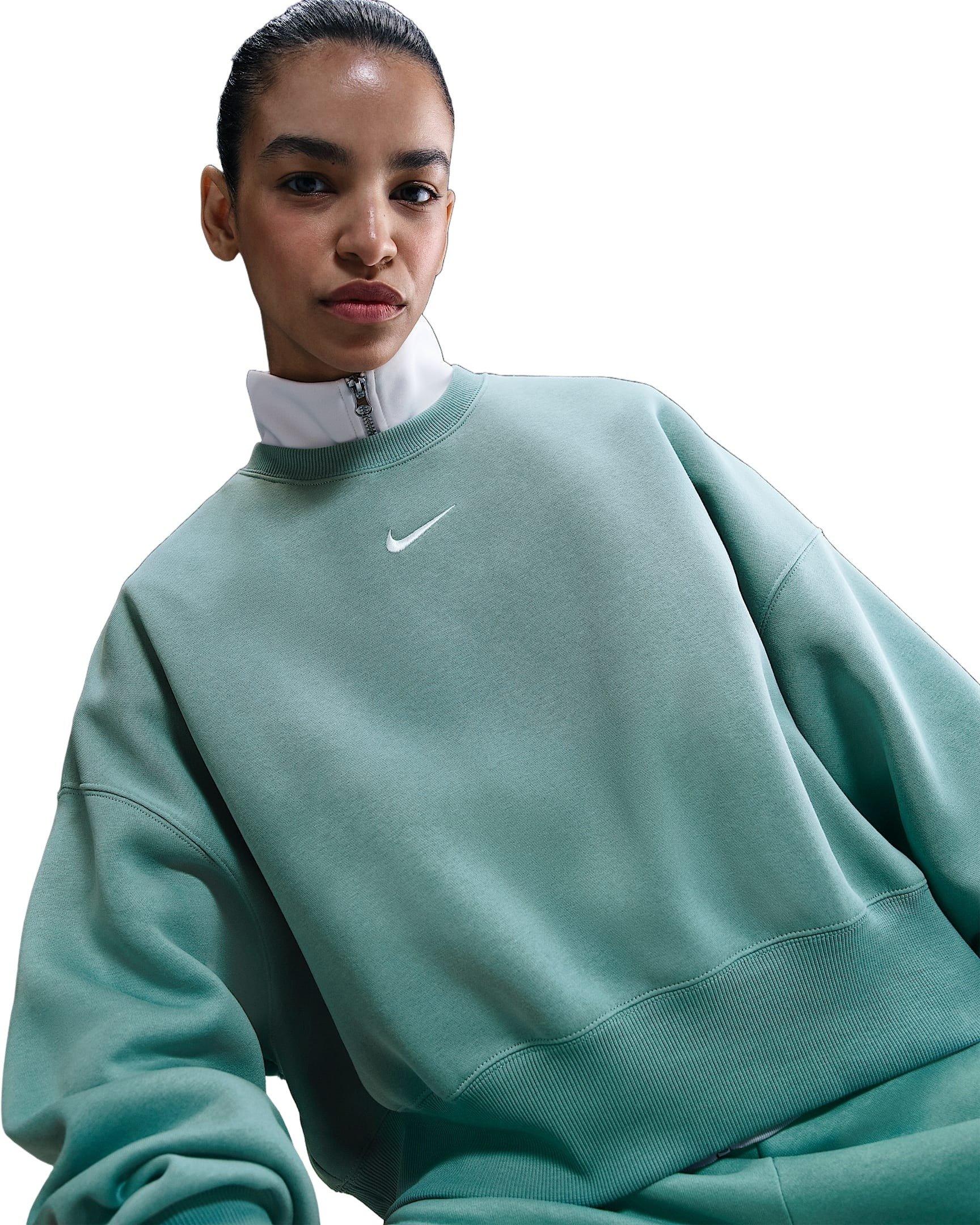 Nike Sportswear Phoenix Women's Fleece Crew-Neck - Green