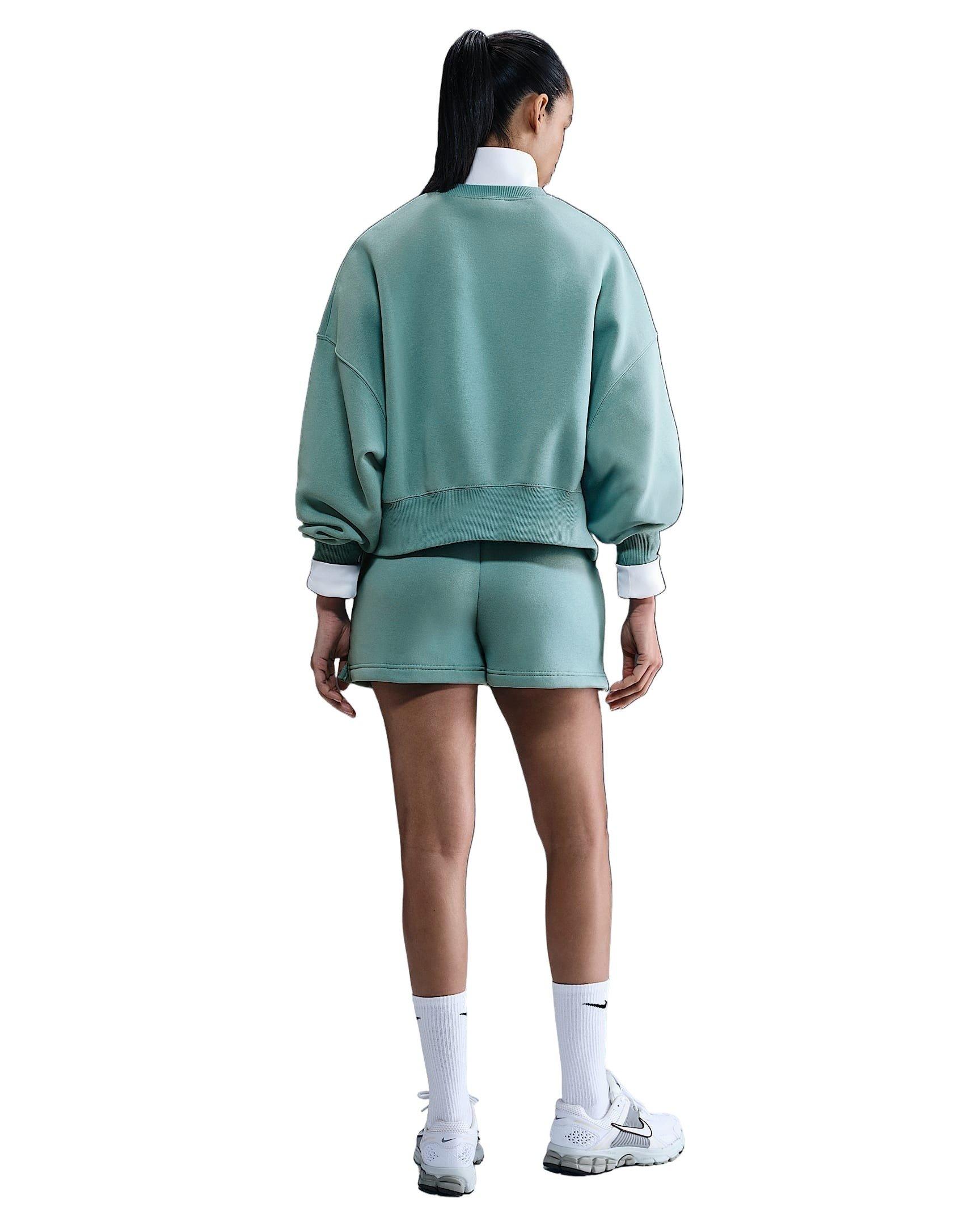 Nike Women's Sportswear Phoenix Fleece Over-Oversized Crew-Neck Sweatshirt -Green - GREEN Thumbnail View 5