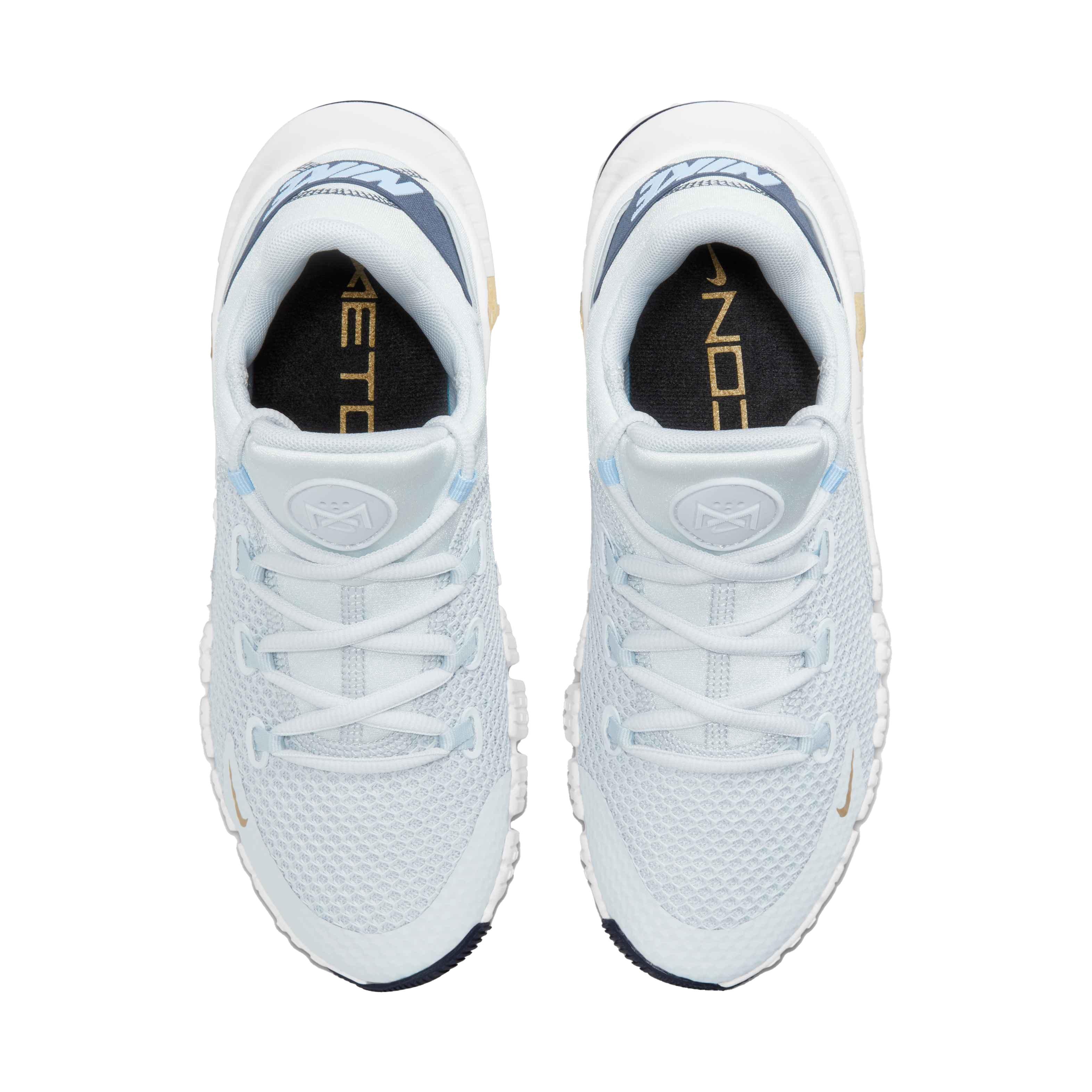 nike metcon white and gold