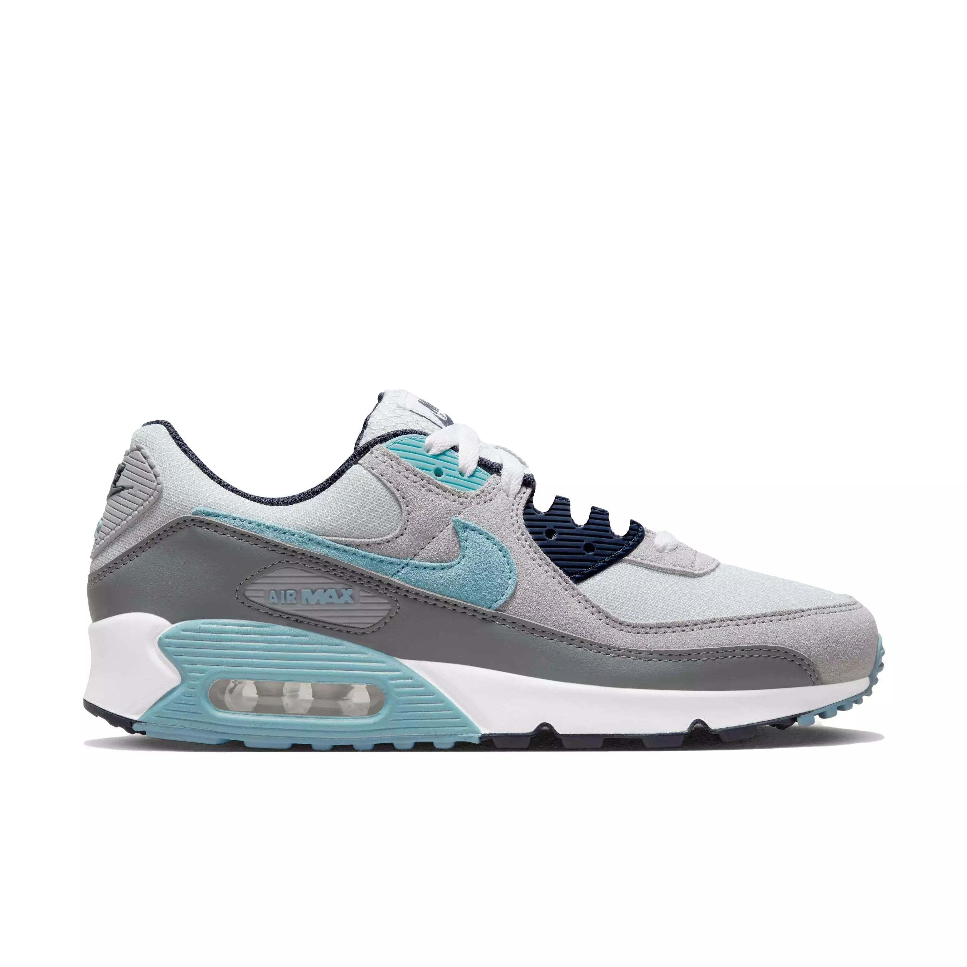Nike Air Max 90 Pure Platinum/Worn Blue/Obsidian Men's Shoe - Hibbett |  City Gear