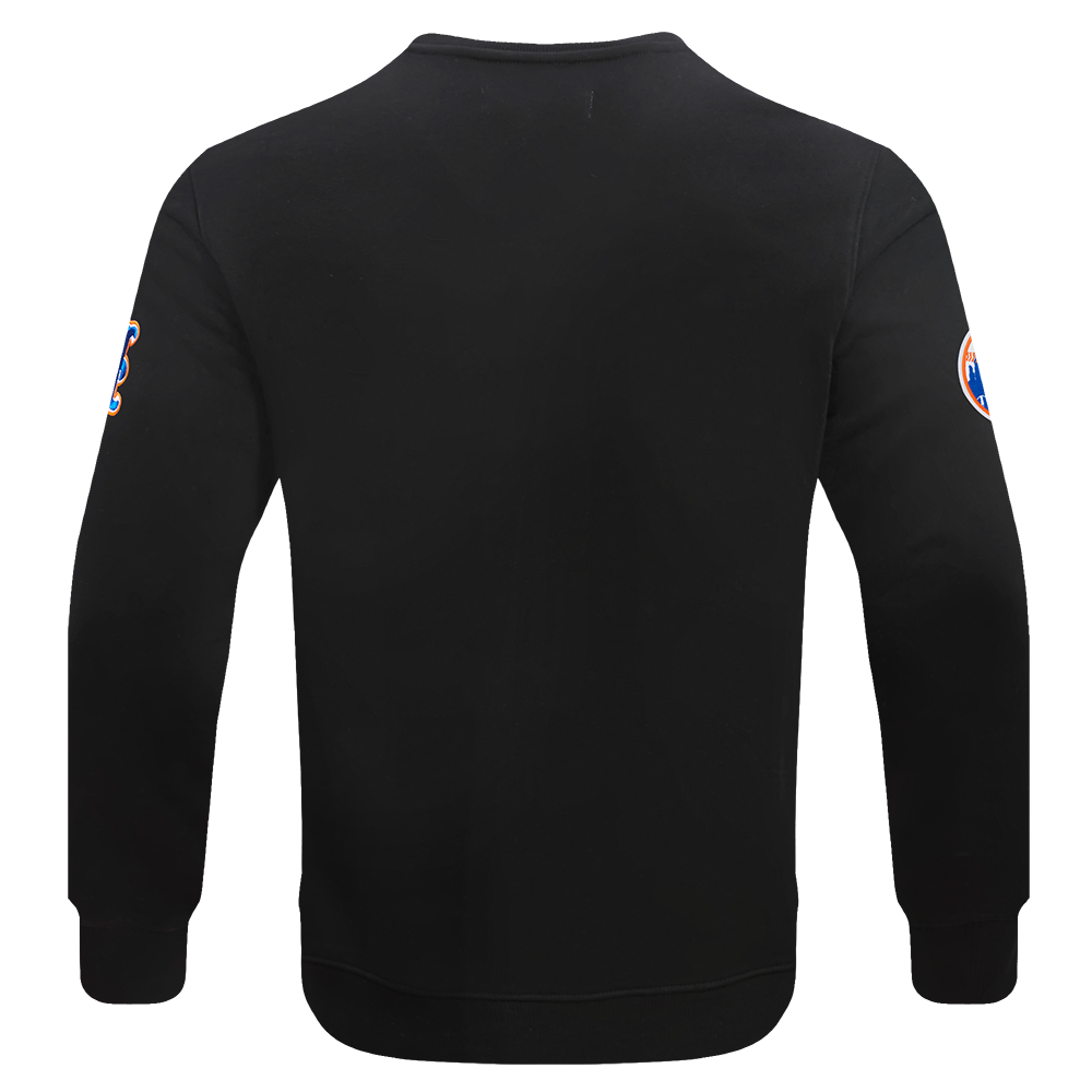 Pro Standard Men's MLB New York Mets Old English Crewneck - Black - BLACK Thumbnail View 2