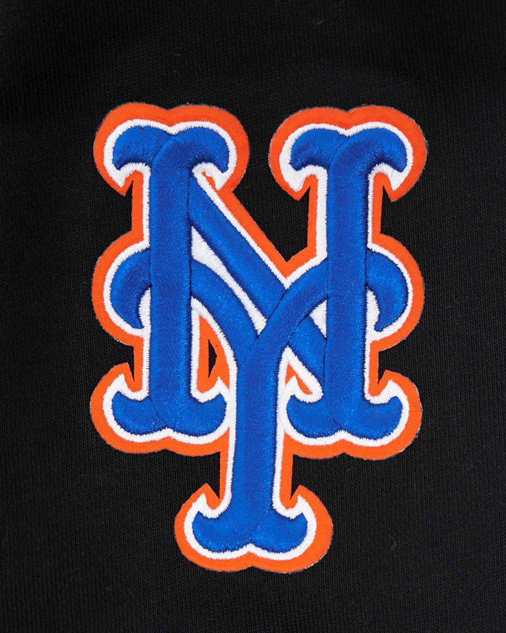 Pro Standard Men's MLB New York Mets Old English Crewneck - Black - BLACK Thumbnail View 6