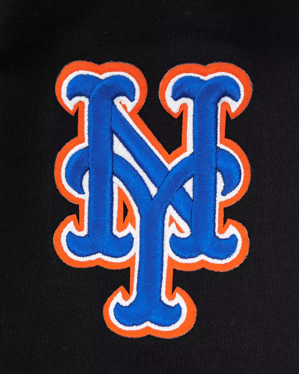 Pro Standard Men's MLB New York Mets Old English Crewneck -Black - BLACK